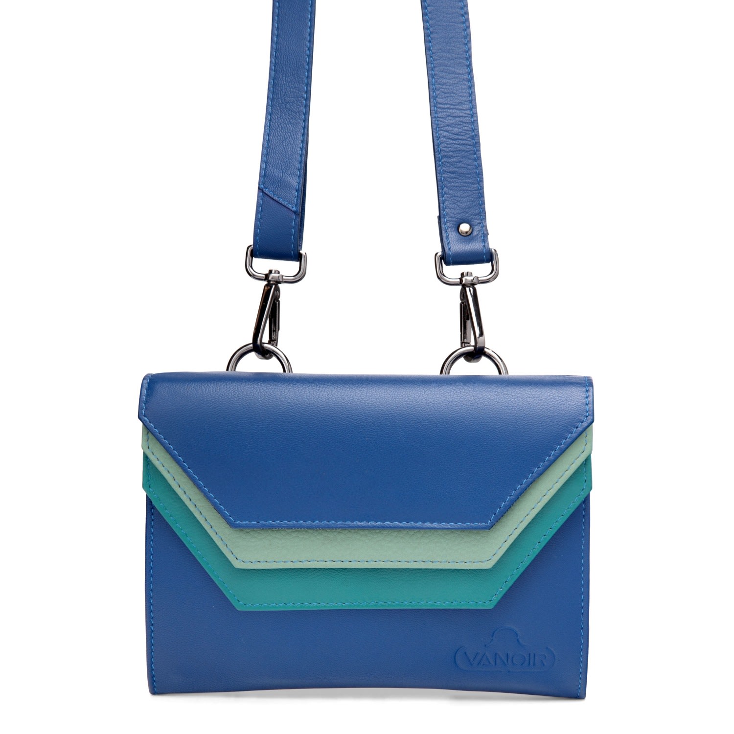 Women’s Blue Crossbody/Waistbag Plenty In Cobalt Mint Green Vanoir