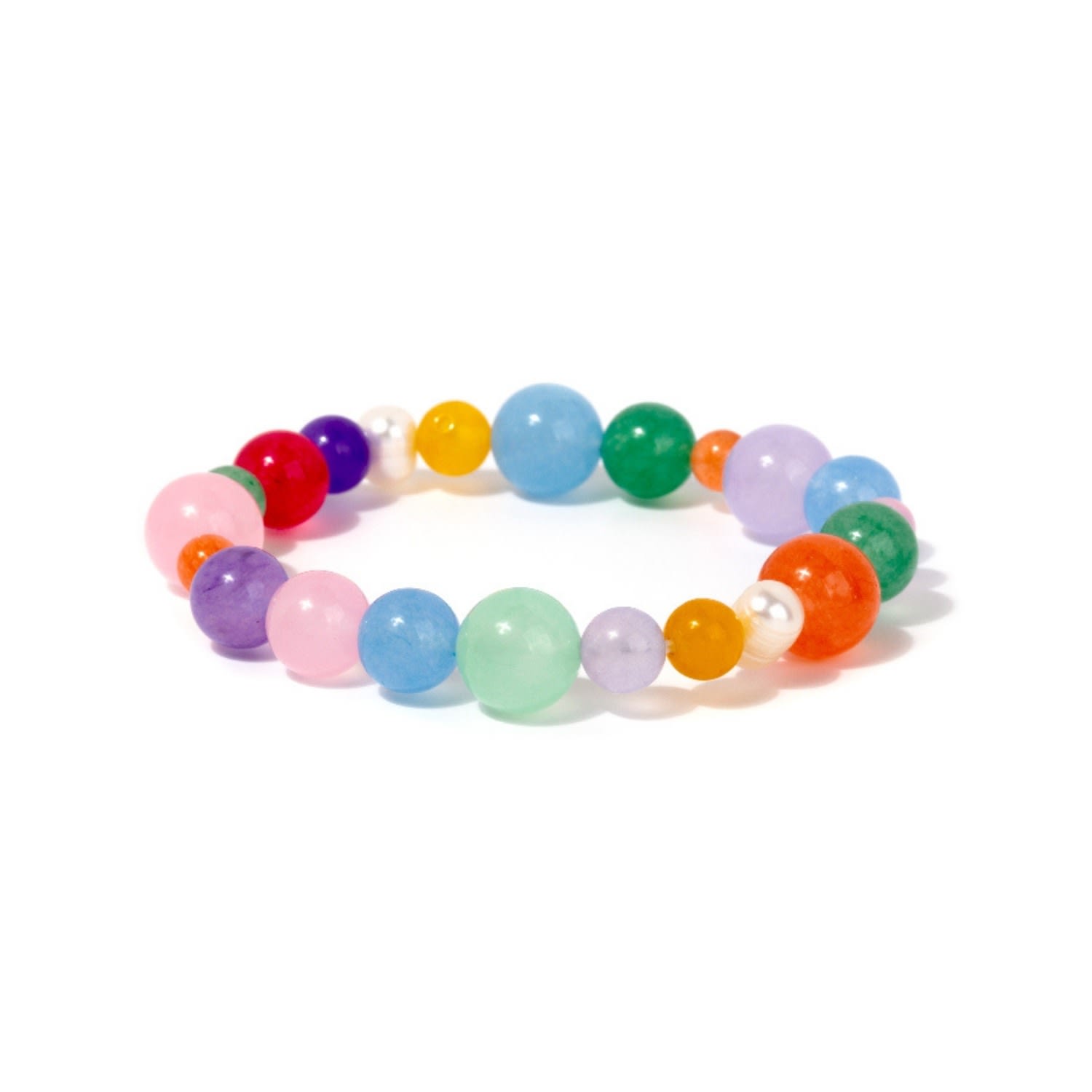 Women’s Multicolor Beaded Gemstone Bracelet Little Sky Stone