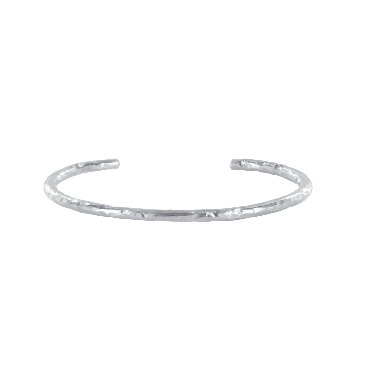 Women’s Sacred Reflection Bangle Silver Wolf and Zephyr