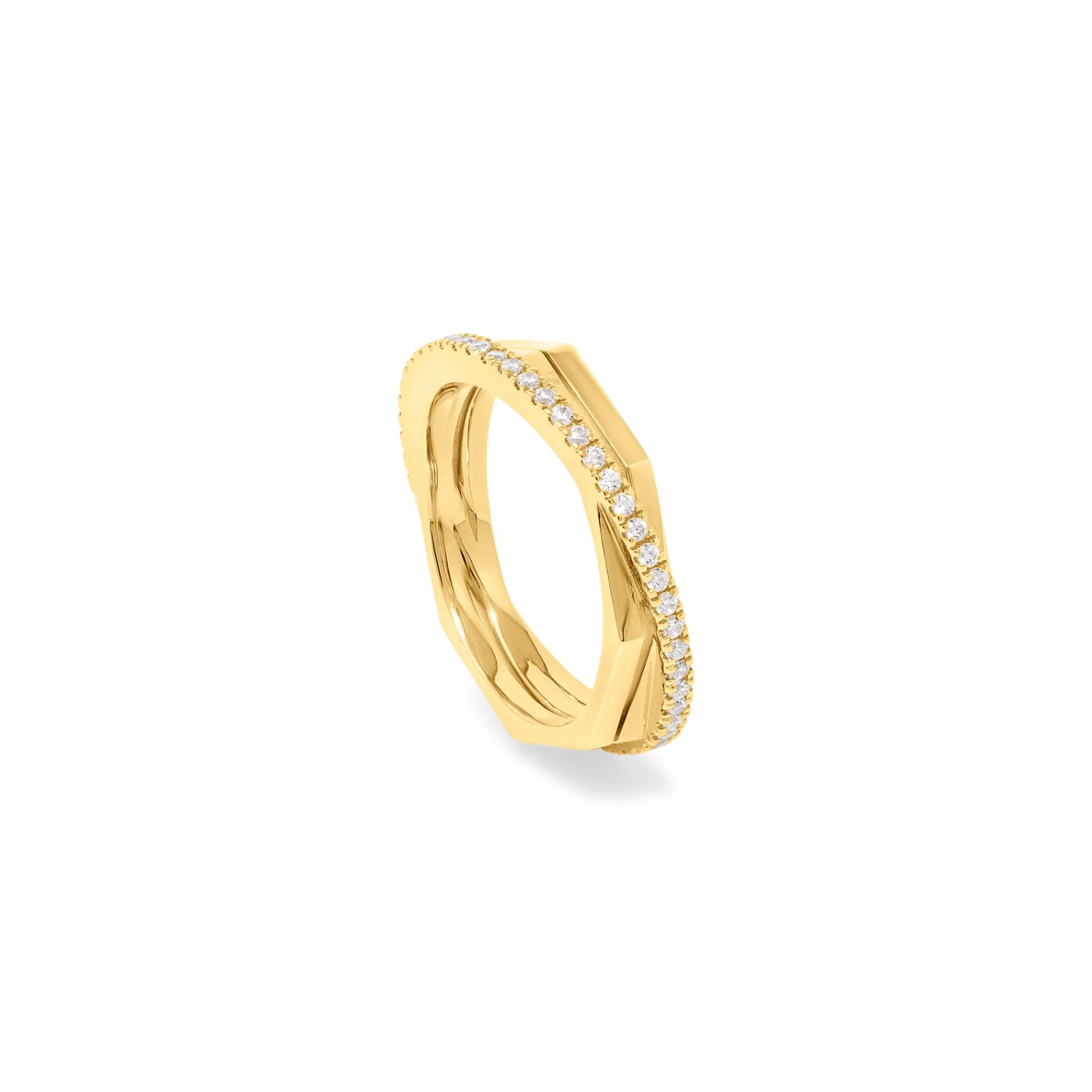 Women’s Halo Ring - 18K Yellow Gold Vermeil EdxÃº