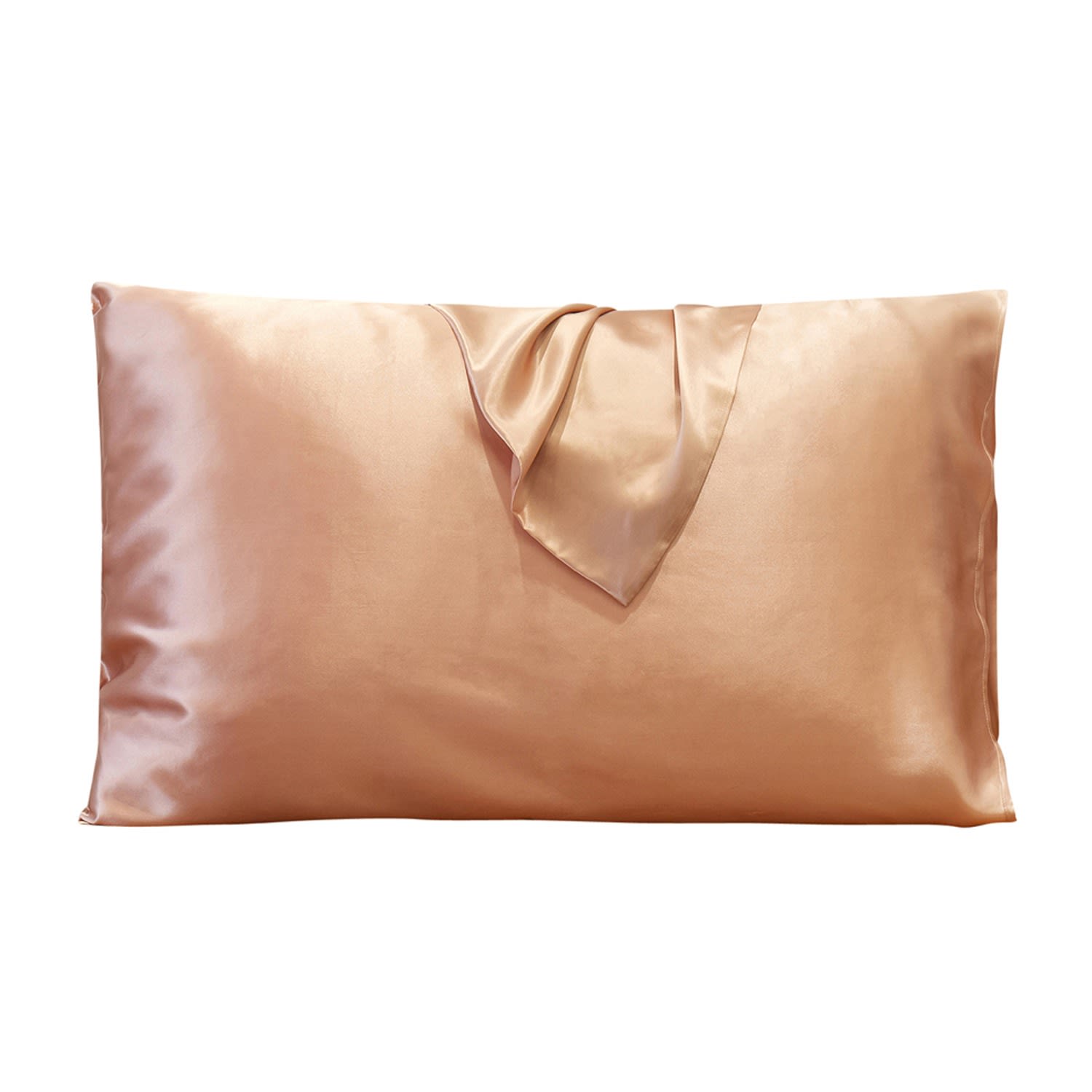 Pure Mulberry Silk Pillowcase - Standard Size - Rose Gold Uk Double Soft Strokes Silk