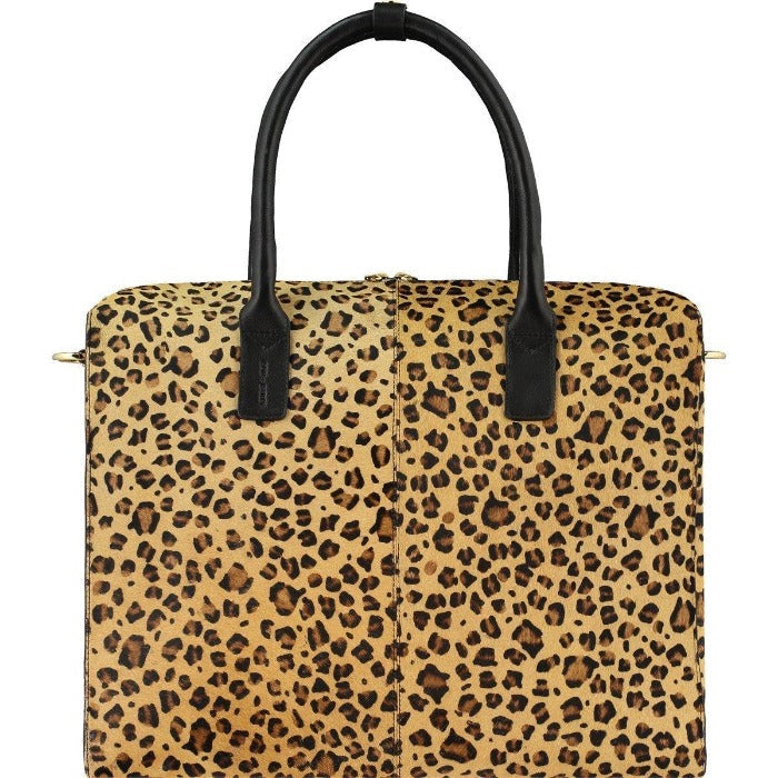 Women’s Brown Leopard Print Large Cowhide Leather Grab Bag Byrbr One Size Brix+Bailey