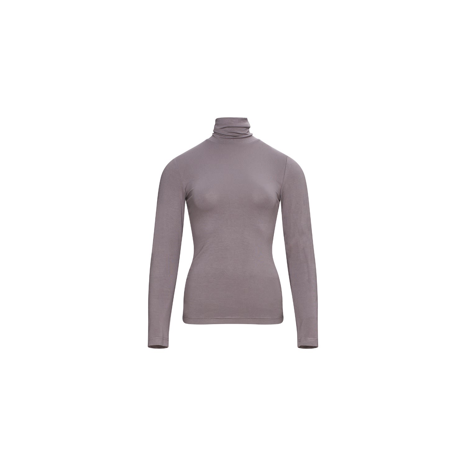 Women’s Neutrals Long Sleeve Turtleneck - Taupe Medium PliÃ©