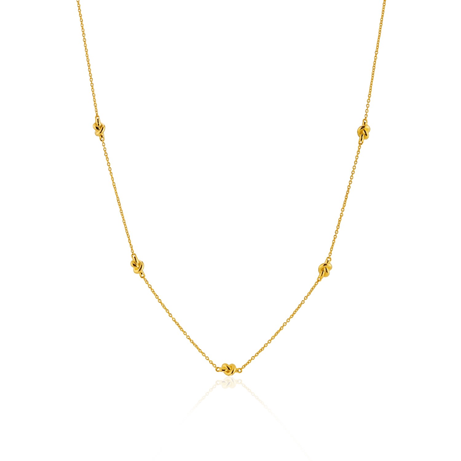 Women’s St Ives Gold Vermeil Knot Necklace Auree Jewellery