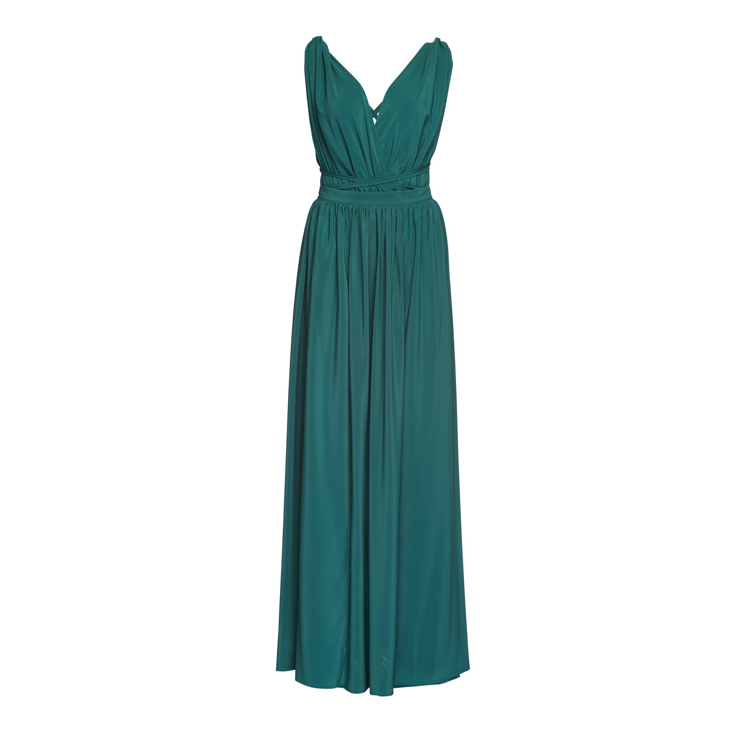 Women’s Green Cara Maxi Dress Smokey Emerald Small Nana’s