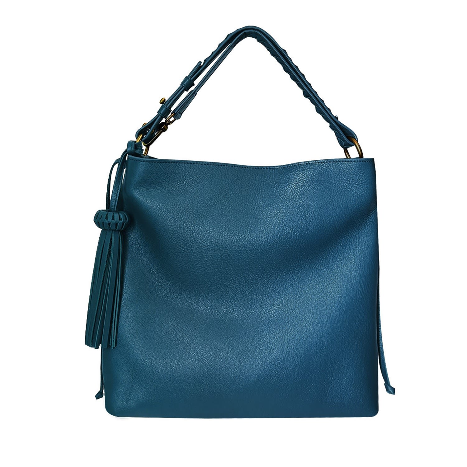 Women’s Bacalar Blue Soft Leather Spacious & Slouchy Hobo Bag With Adjustable Strap Bixi Awotan