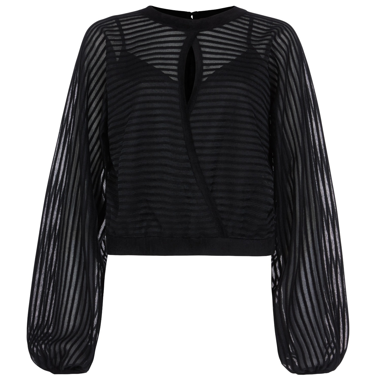 Women’s Black Anika Long Sleeve Blouse Small Kukhareva London