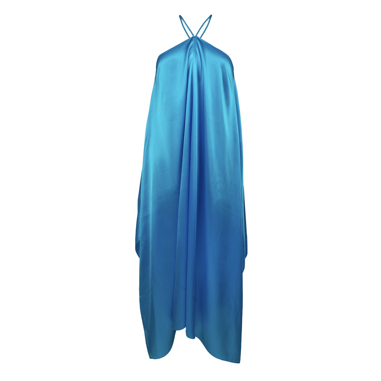 Women’s Alexandra Silk Dress, Color Sea Blue One Size Sasha La Mer