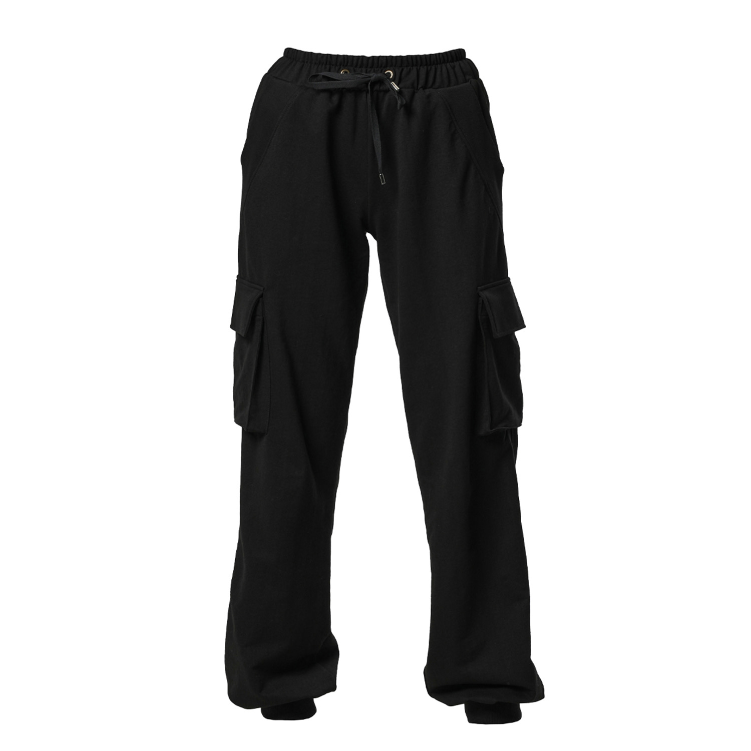 Women’s Casual Cargo Pants In Black Large Metamorphoza