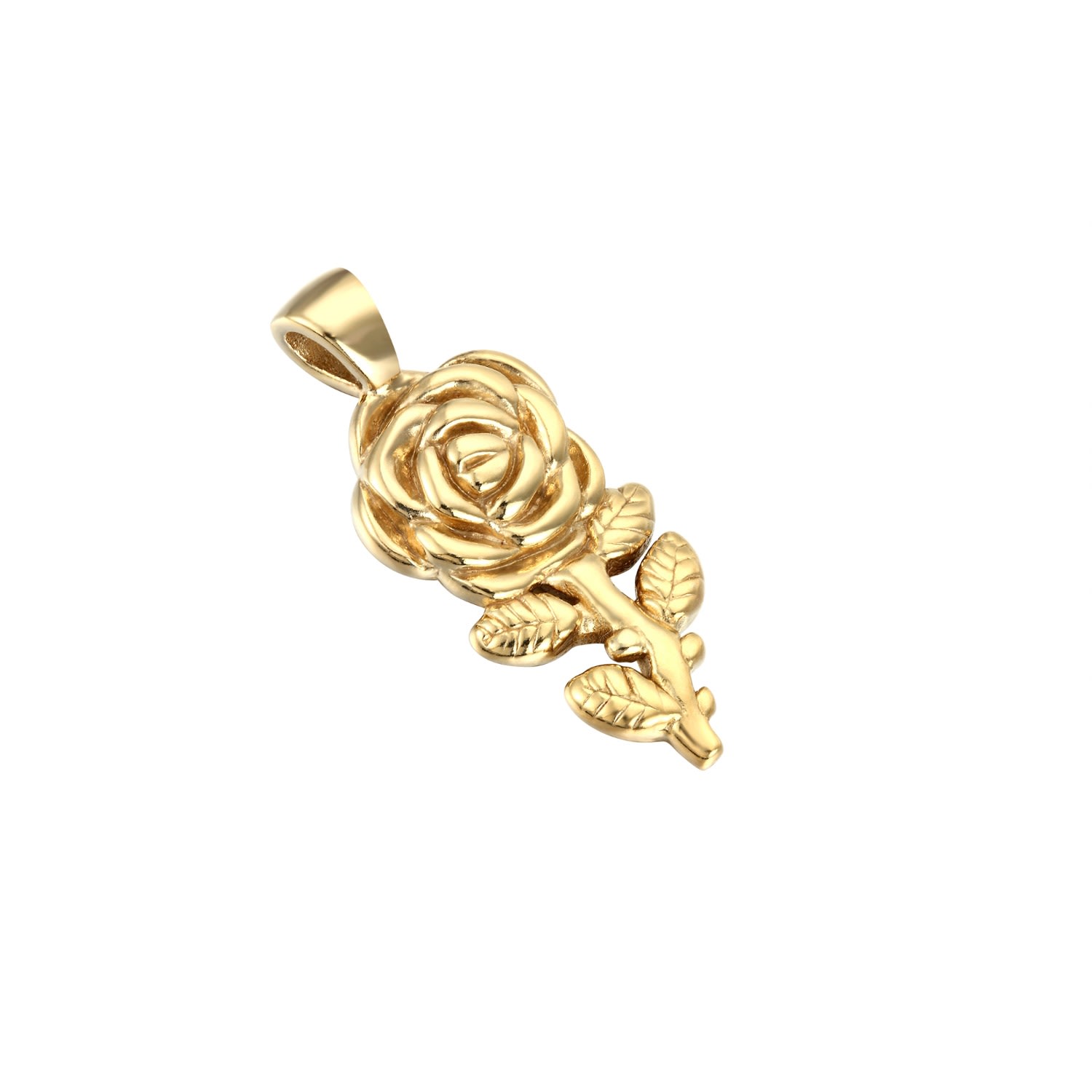 Women’s 22Ct Gold Vermeil Large Rose Pendant Seol + Gold