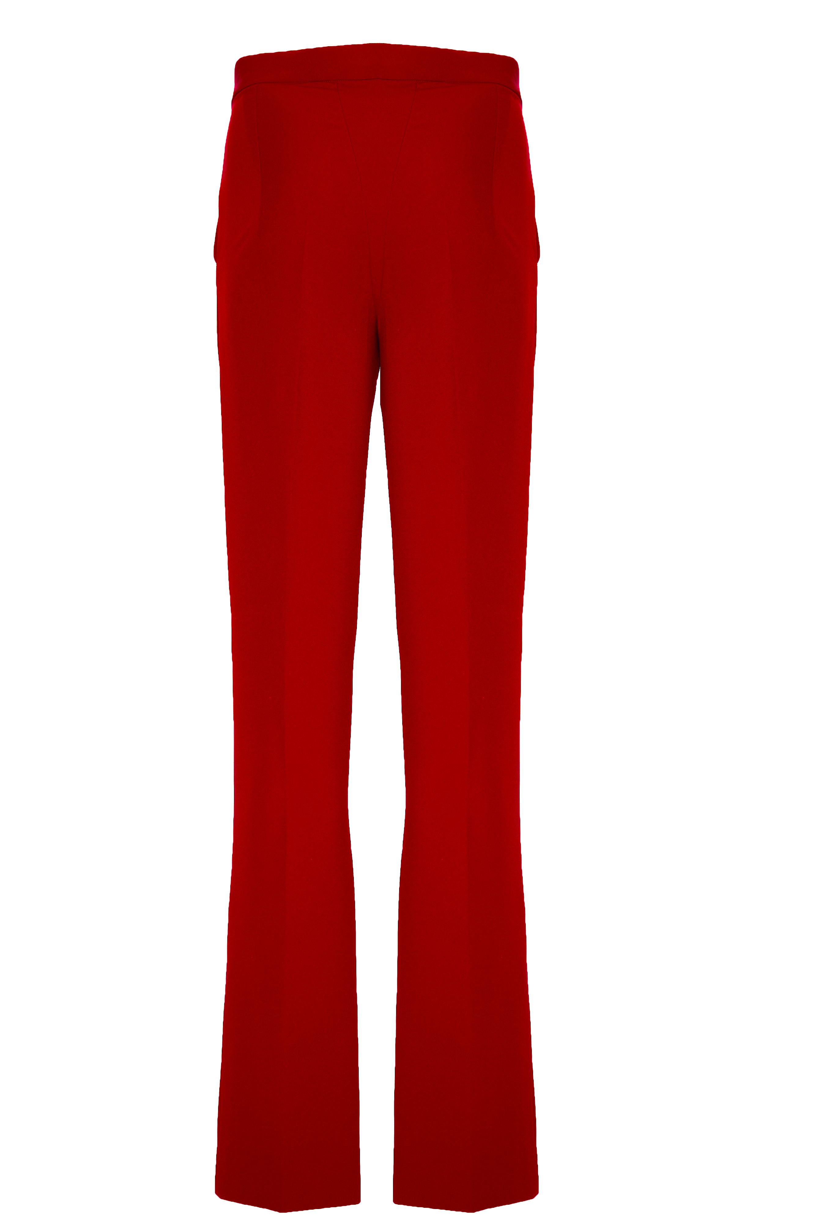 Women’s Afina - High Waist Crepe Wide Leg Trouser In Red Small Twin by Tare Isaac