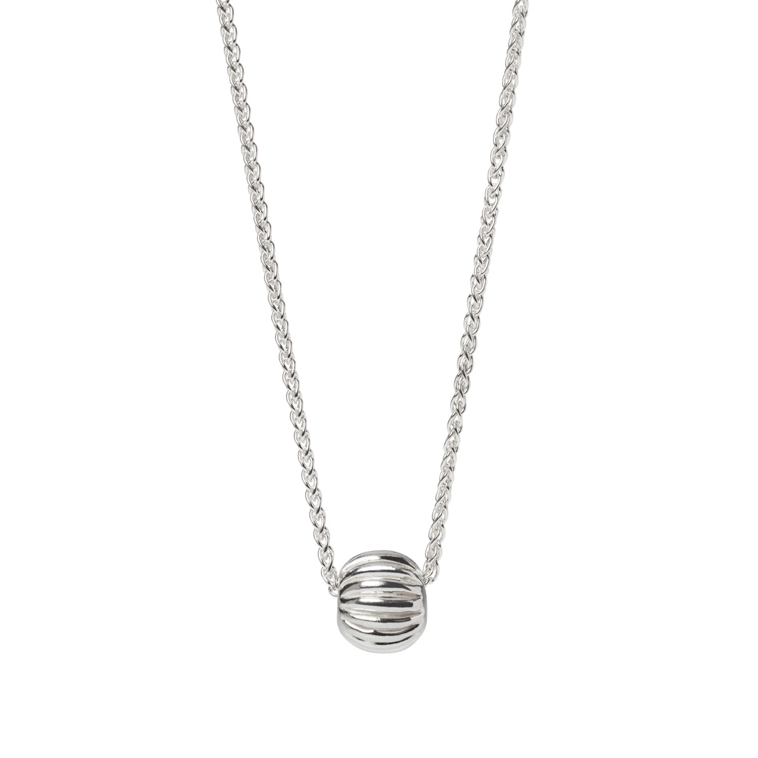 Women’s Silver Melon Bead Necklace Kirsty Taylor Goldsmiths