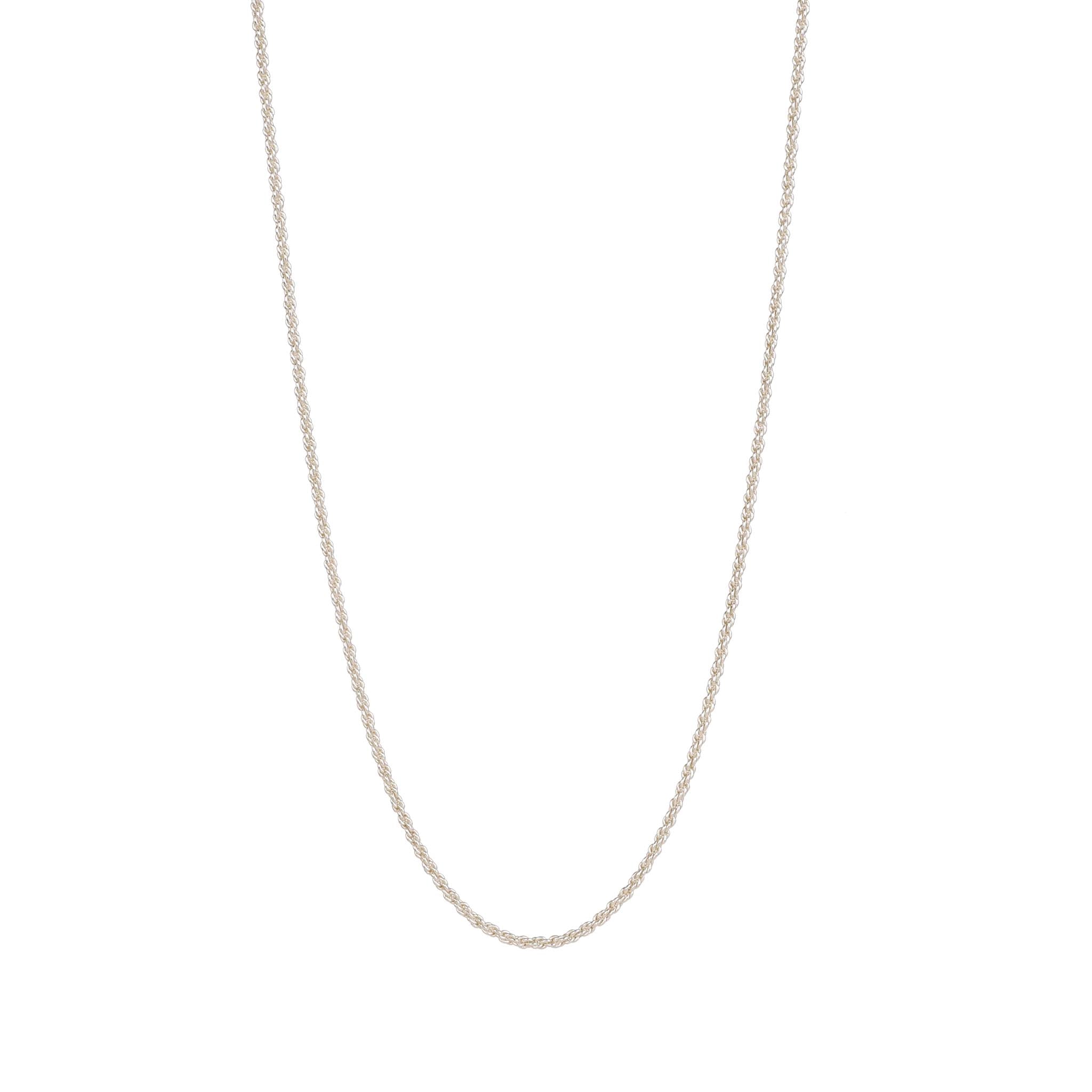 Women’s Rope Chain Necklace Silver 17" Lila Rasa