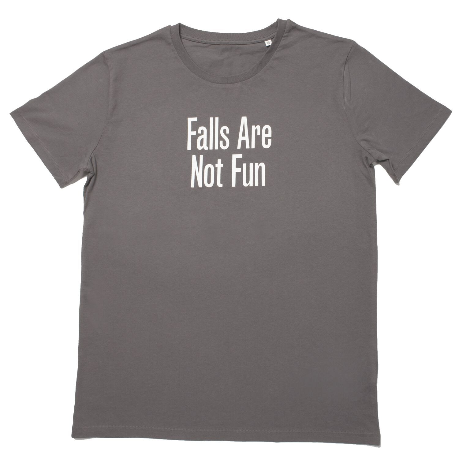 Women’s Grey Falls Are Not Fun T-Shirt Small Plinth