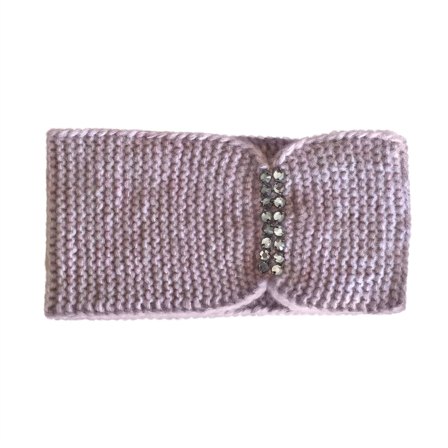 Women’s Pink / Purple Ragtime Hand-Knitted Cashmere Diadem In Pink Lavender & Taupe Mélange Grace Cashmere Zurich