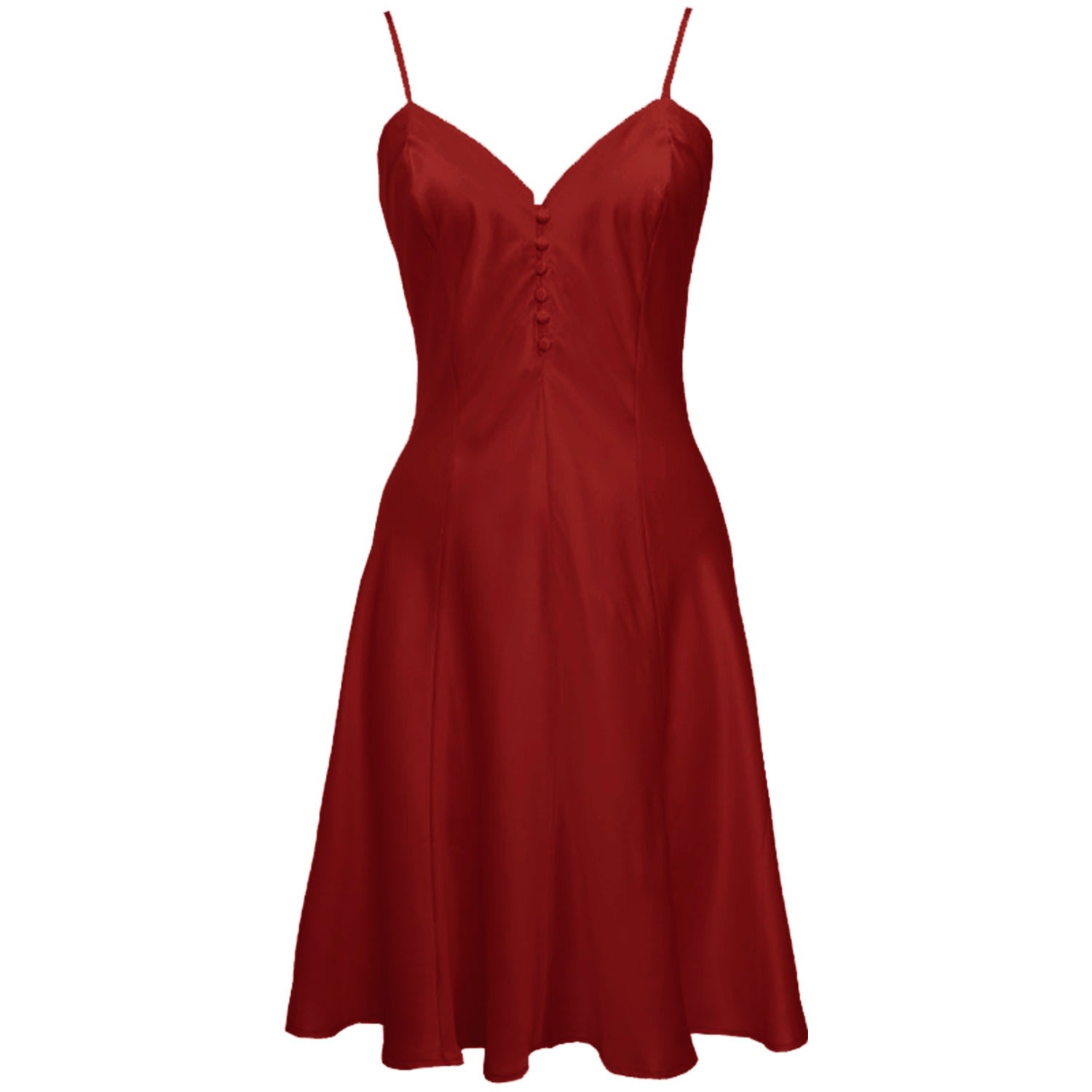 Women’s Ballerina Silk Dress - Red Small Not Just Pajama