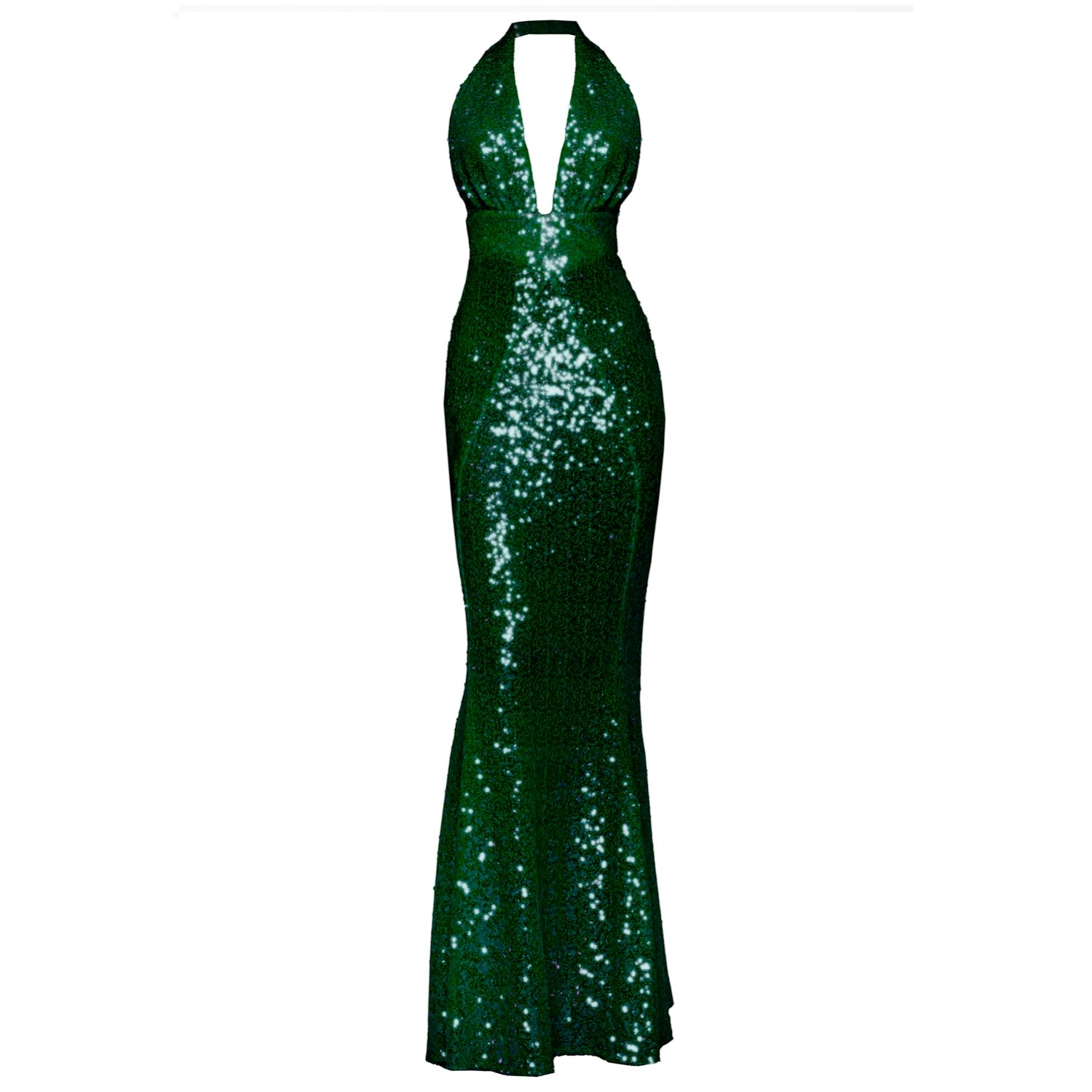 Women’s Lana Evening Gown Emerald Green Xxs Angelika Jozefczyk