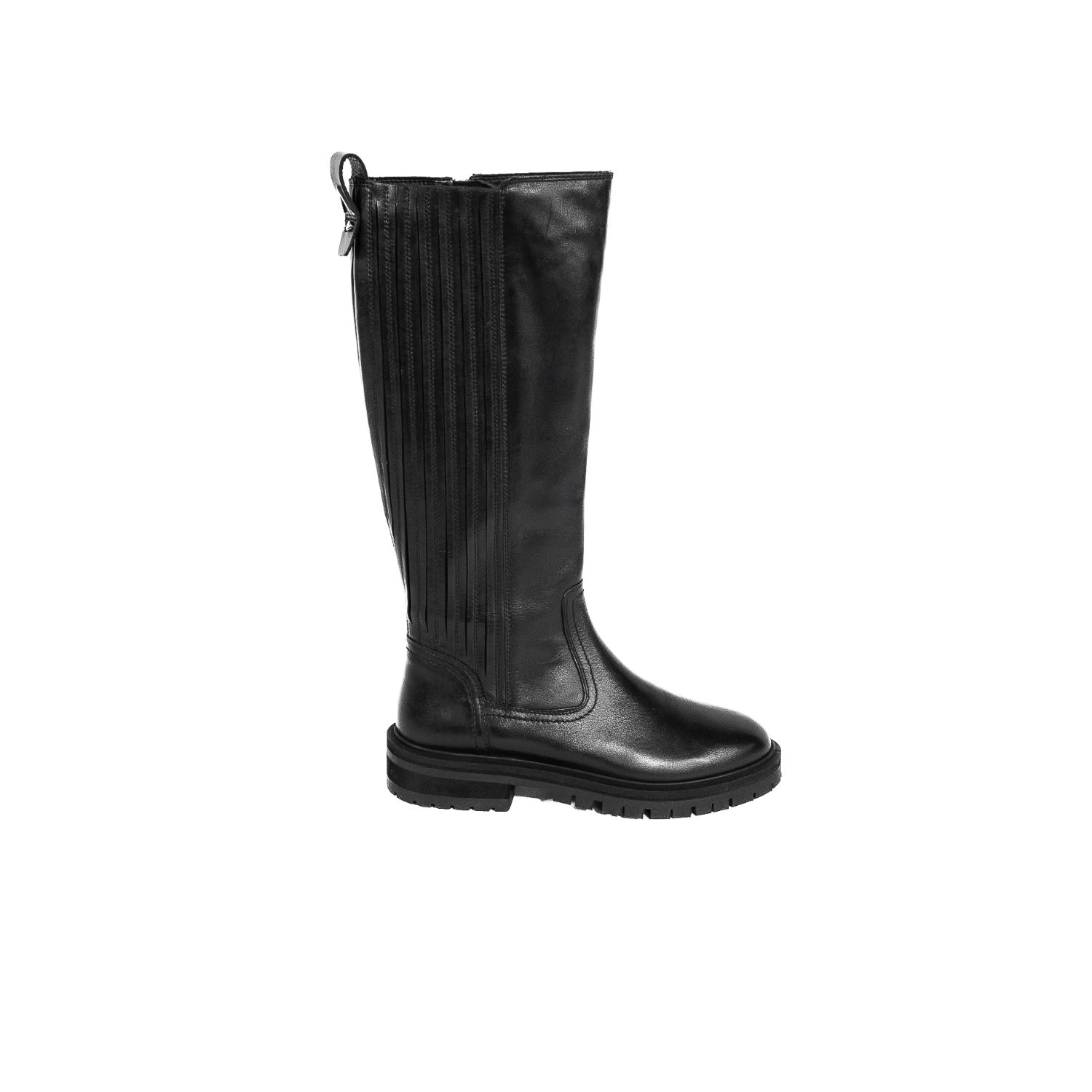 Women’s Kale Black Riding Boot 7 Uk Asra