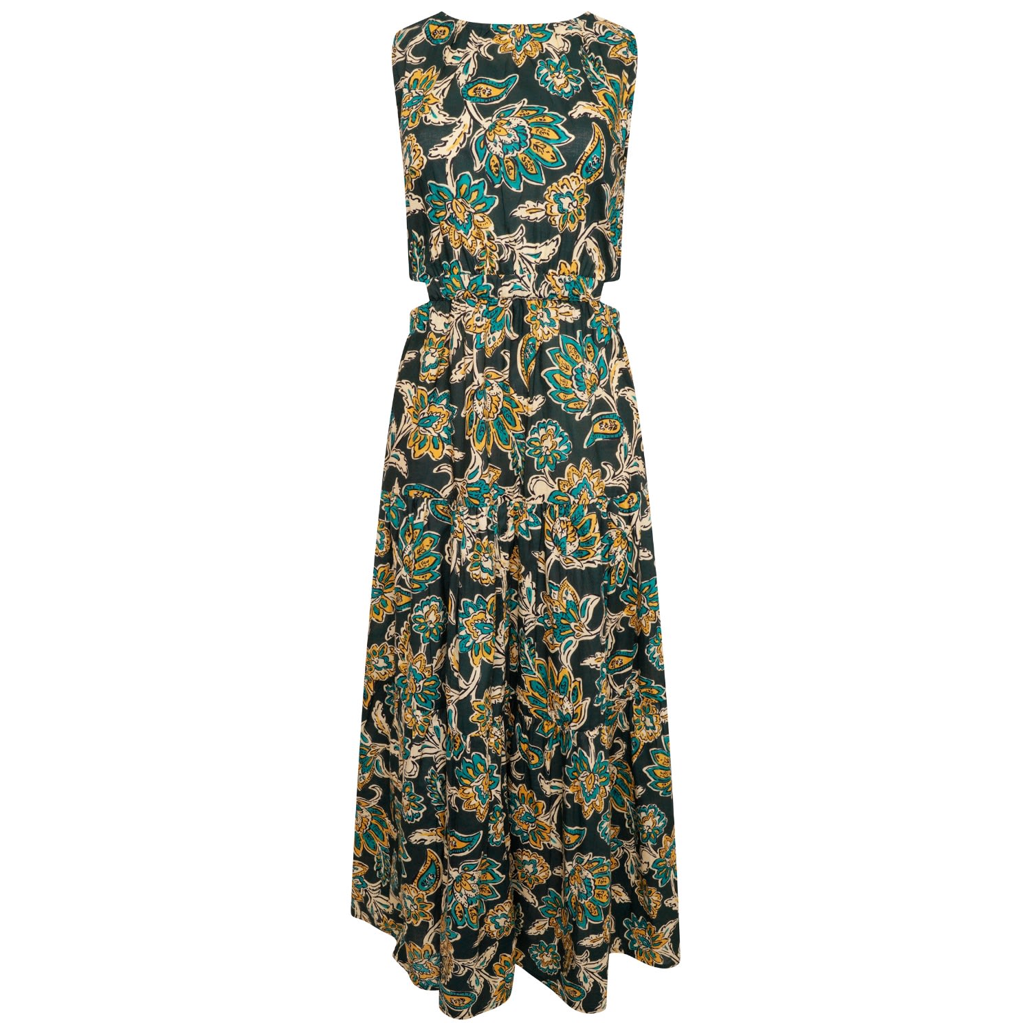 Women’s Elise Blue Floral Cut Out Midi Dress Large Latelier London