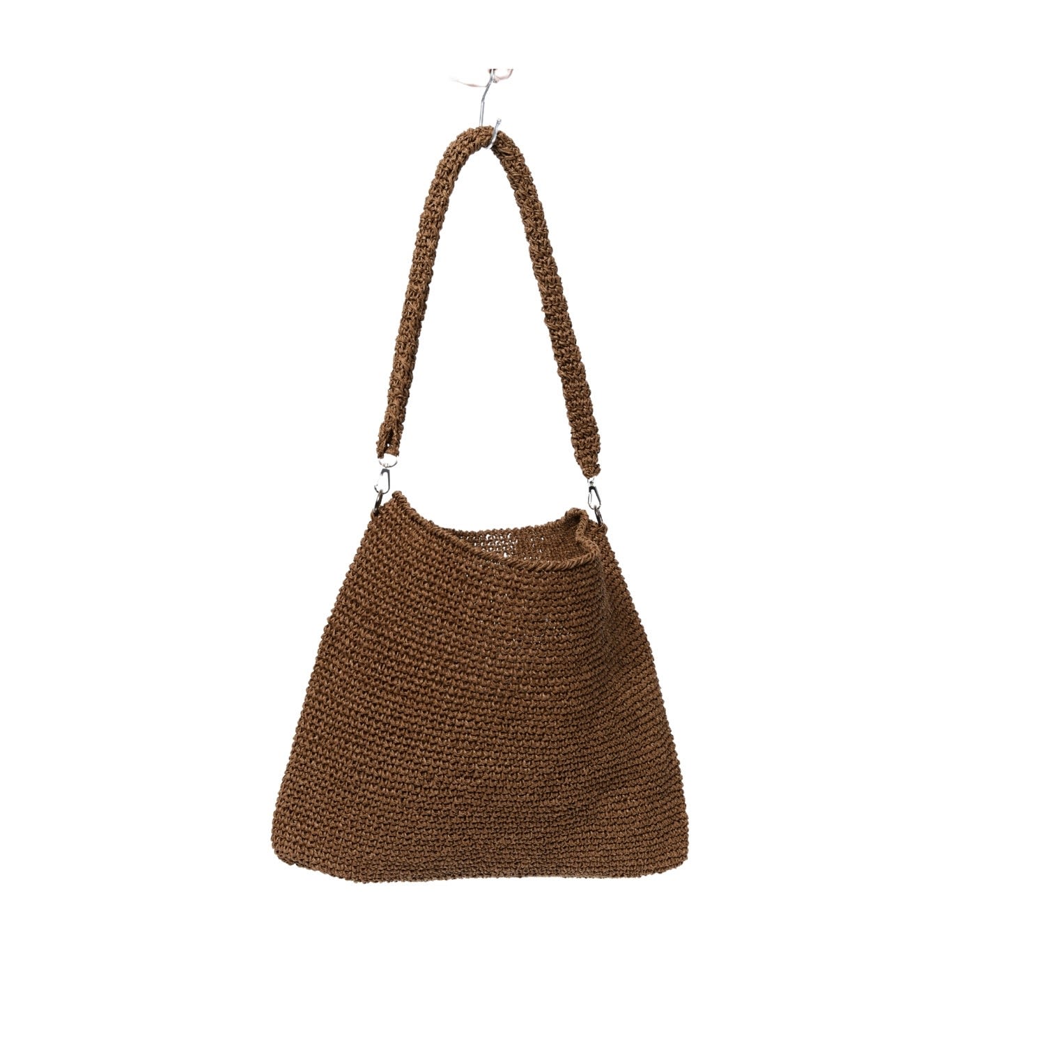 Women’s Raffia Crochet Tote Bag In Brown One Size N’onat