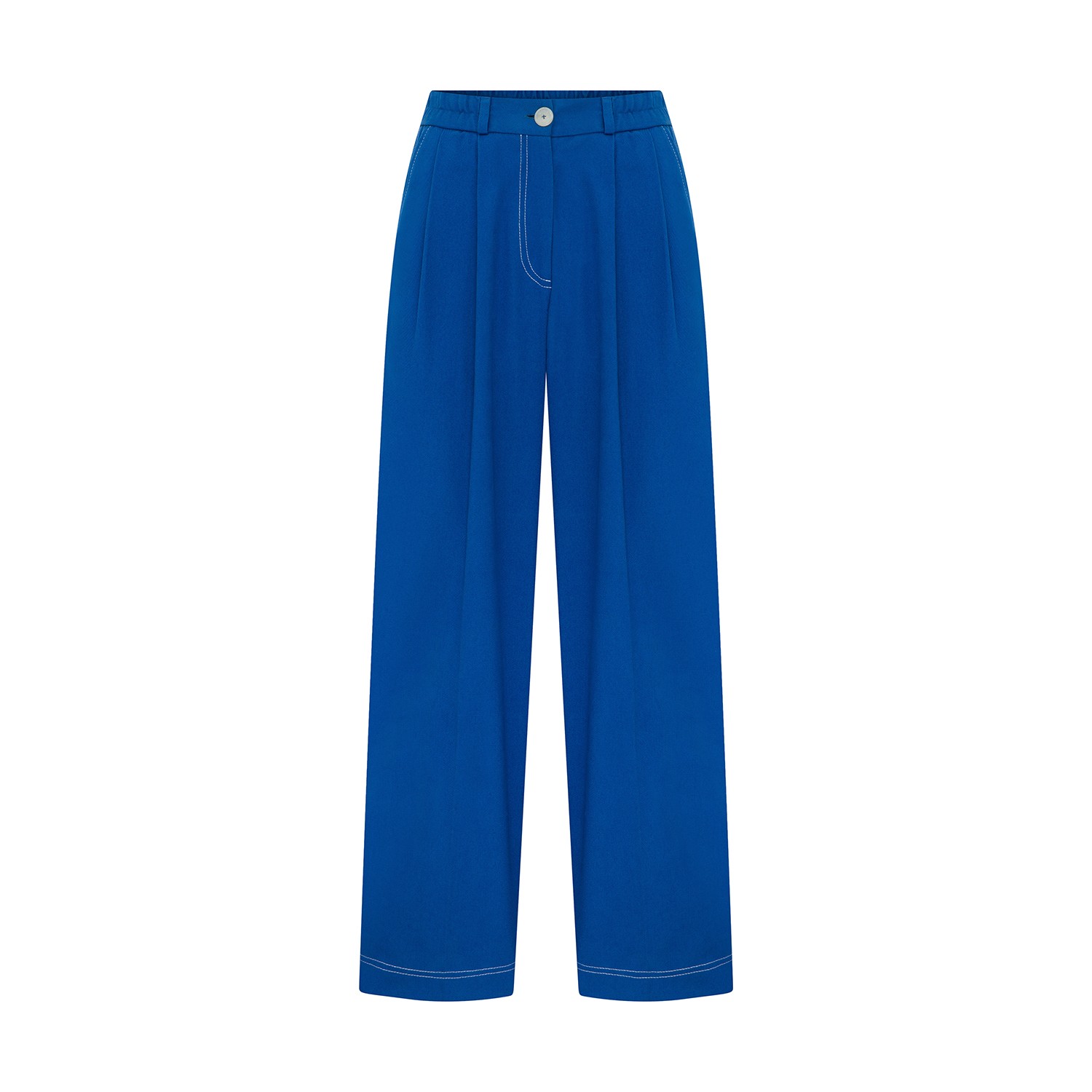 Women’s Blue Earthy Trousers Small Guaj London