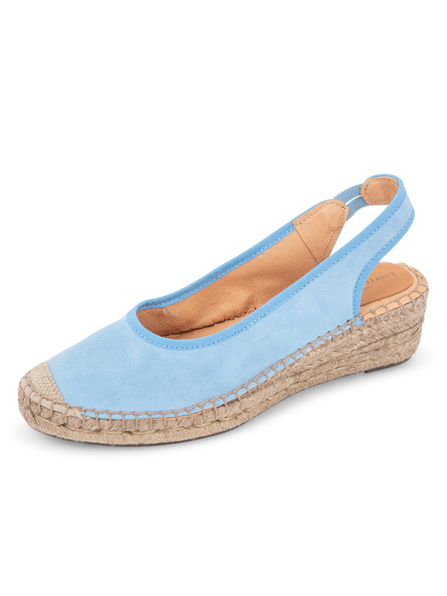 Women’s Valencia Closed Toe Slingback Espadrille French Blue 6 Uk Patricia Green