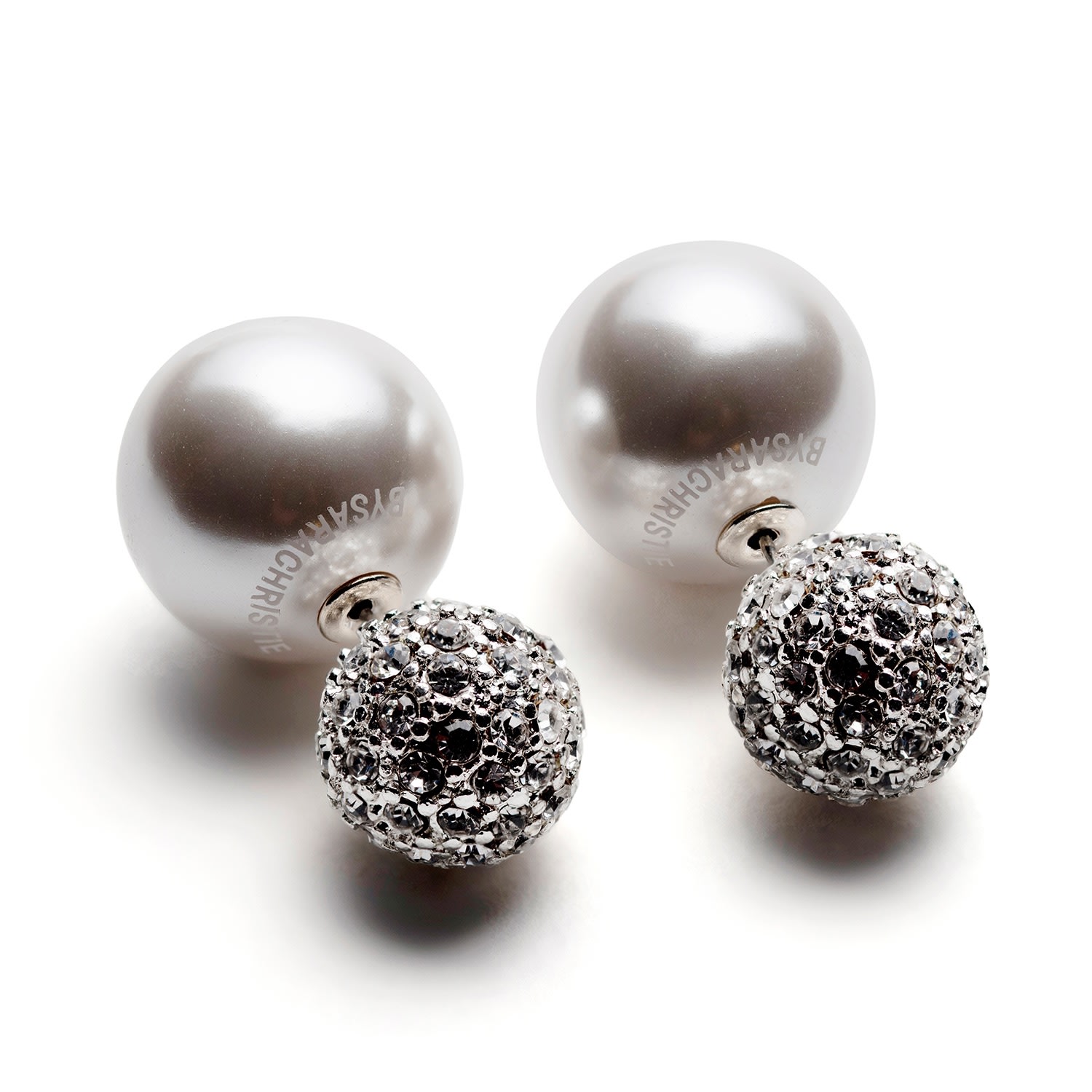 Women’s Neutrals / Silver The Duchess - Opposites Attract - Pearl + Crystal Bysarachristie