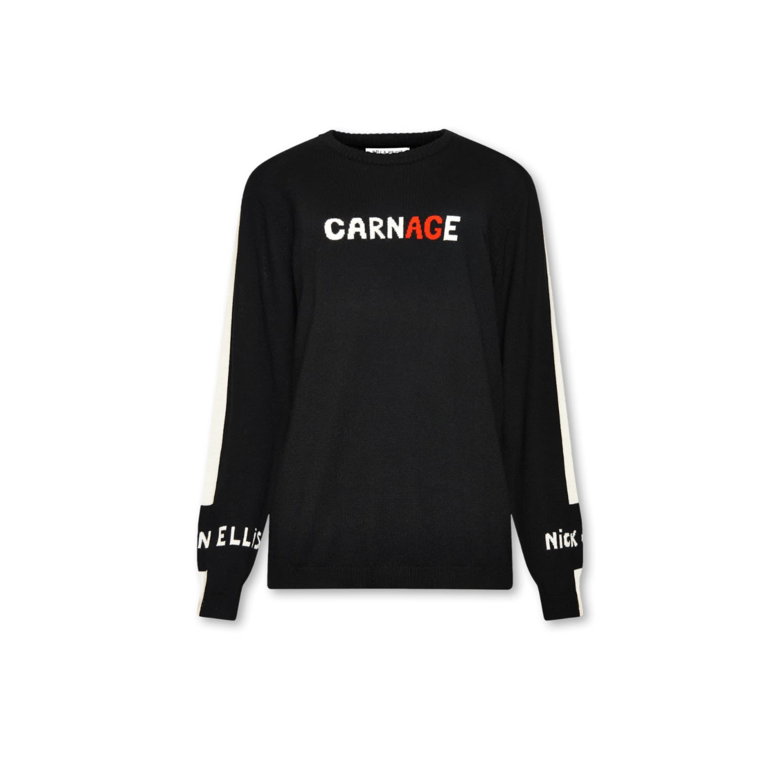 Women’s Carnage Jumper In Black By Bella Freud And Cave Things Extra Large Plinth