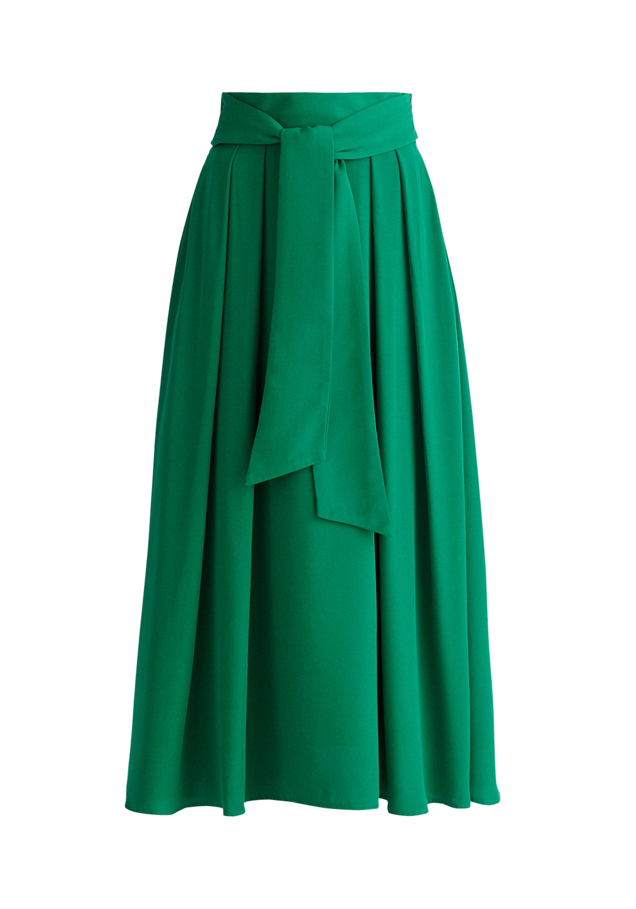 Women’s Maxi Tie Skirt - Green Xxs Paisie