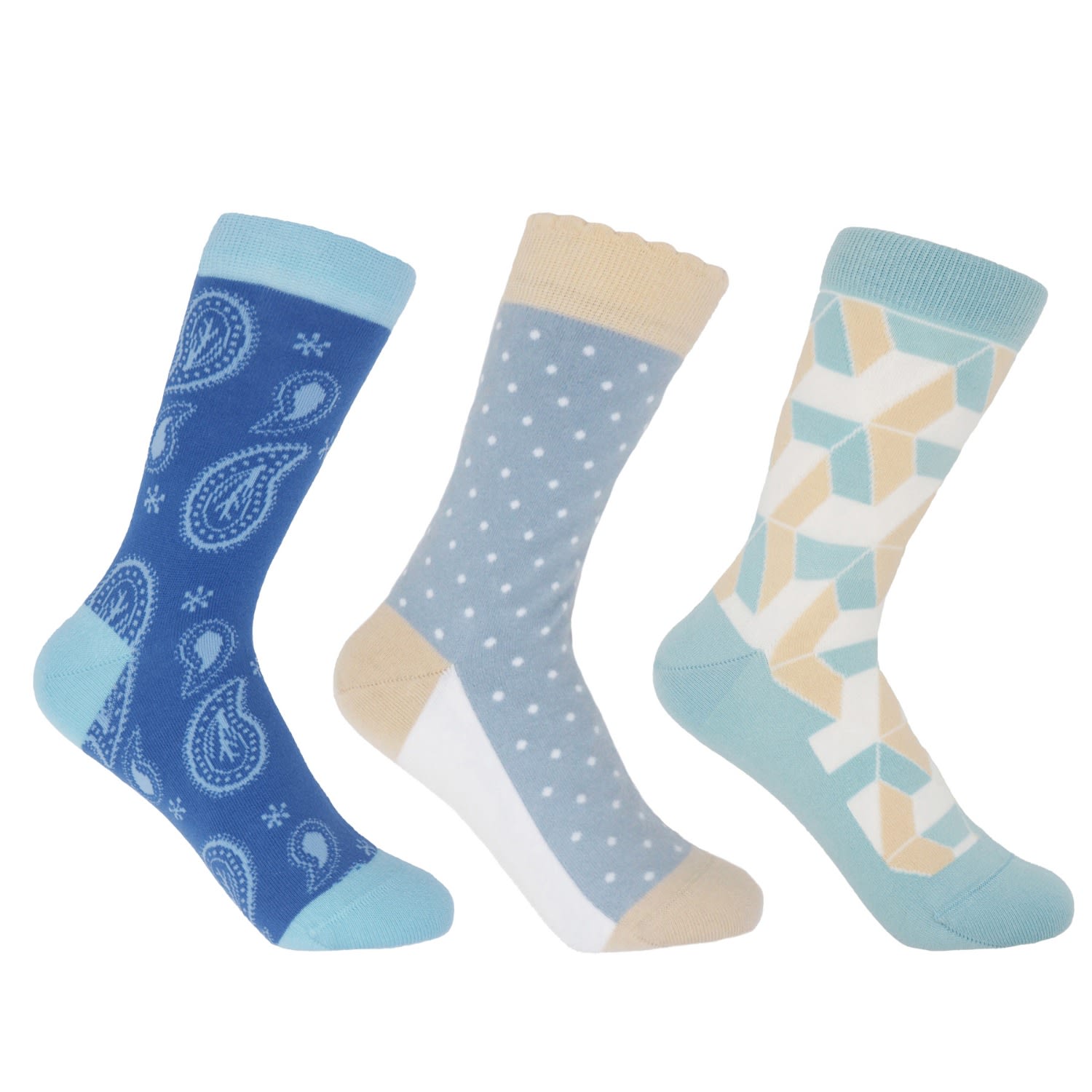 Women’s Luxury Sock Bundle - Blue One Size Peper Harow - Made in England