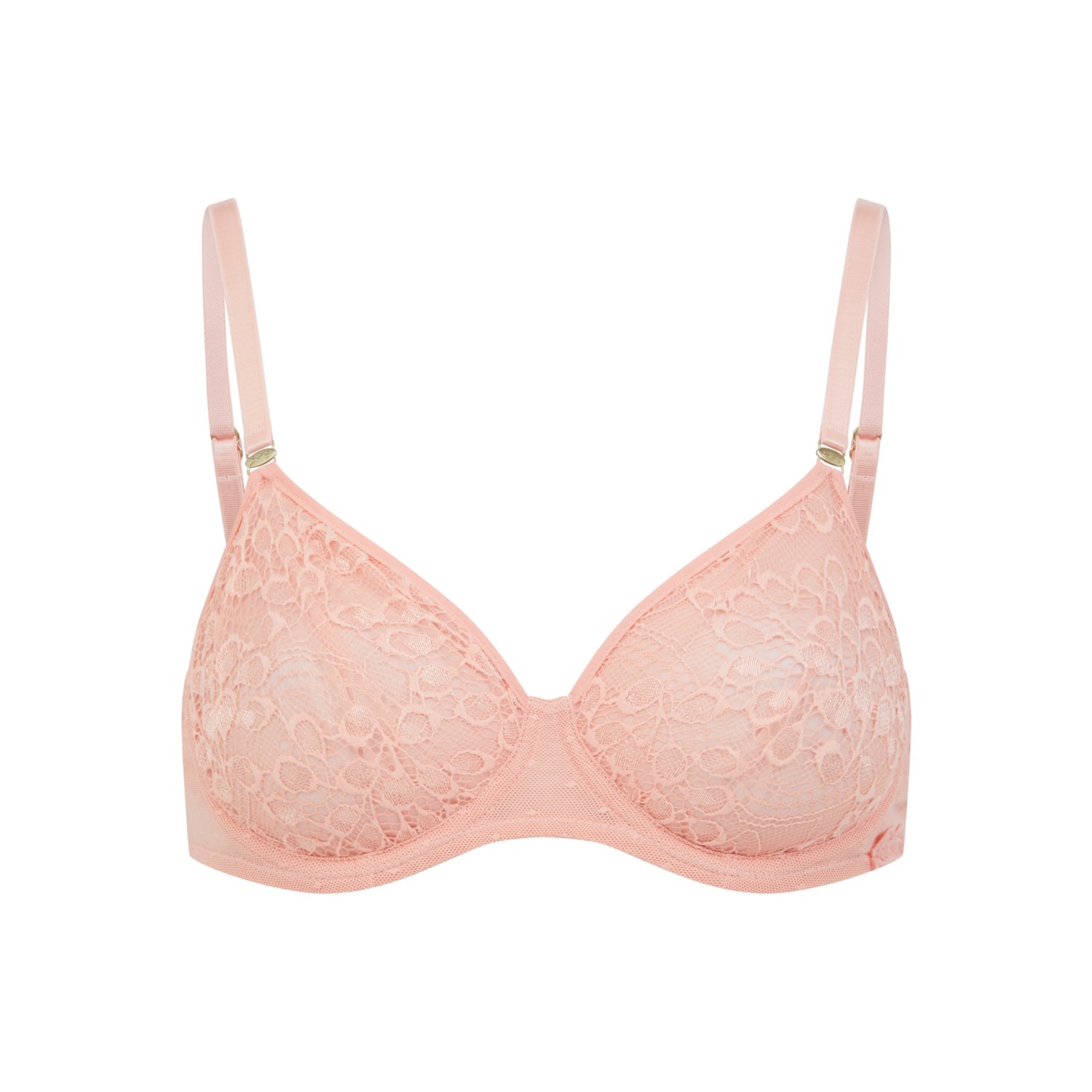 Women’s Pink / Purple Betula Recycled-Tulle Underwired Balconette Bra - Dawnlight Coral 36B Peachaus