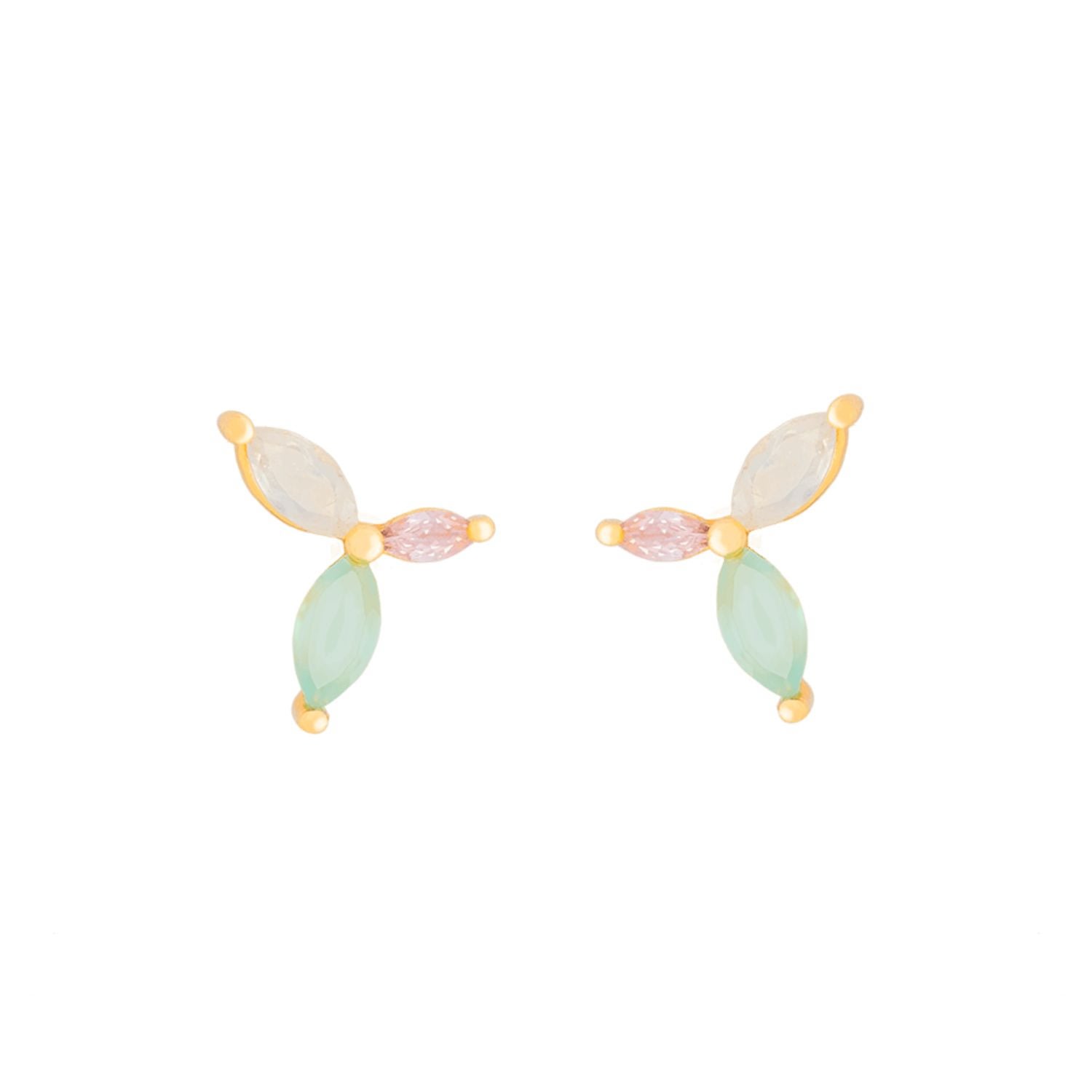 Women’s Denali Flower Leaf Earrings Lavani Jewels