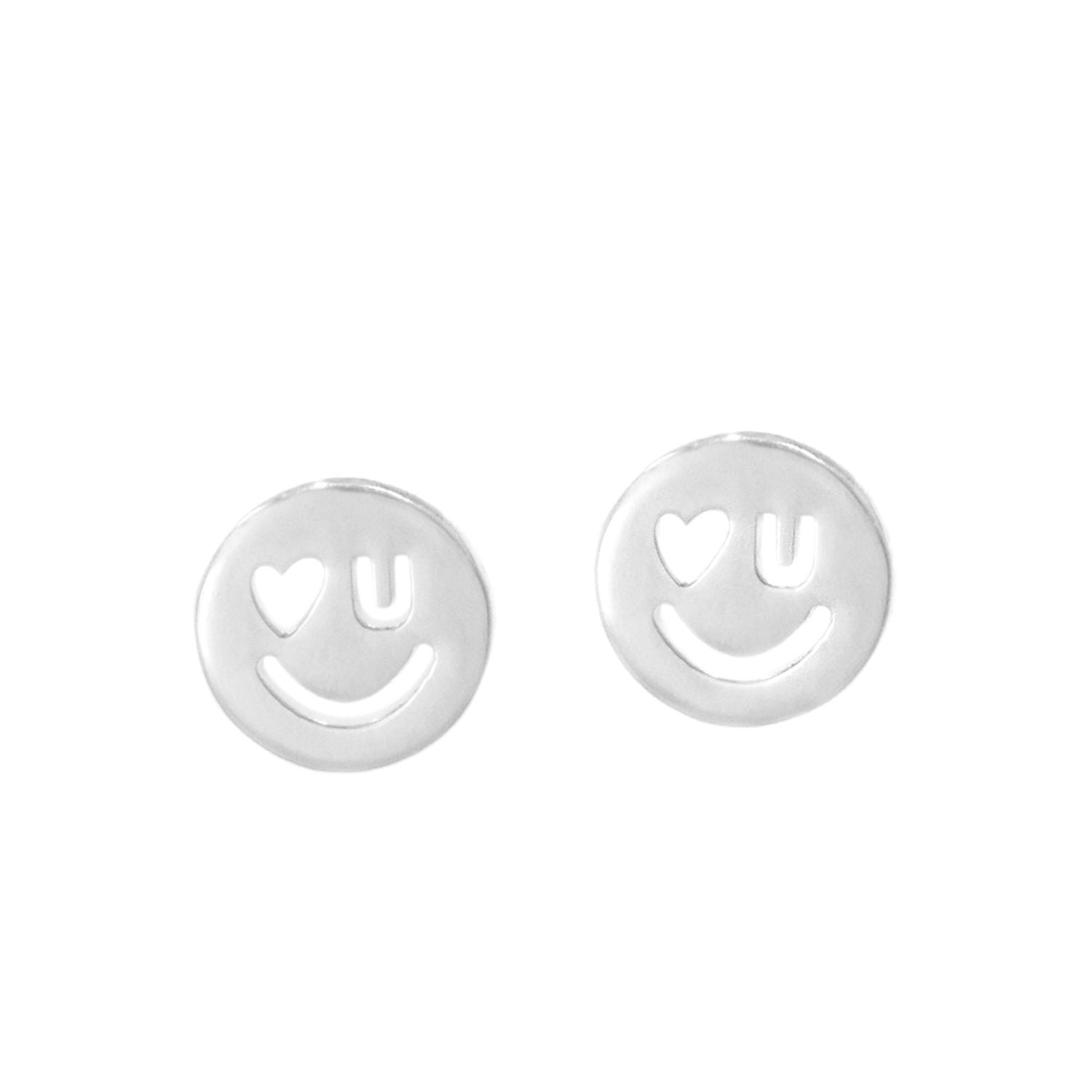 Women’s Love U Happy Face Earrings Litzi