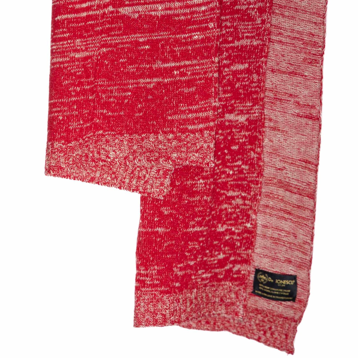 Women’s The Hemp & Wool Scarf - Red One Size De Ionescu Est. 2019