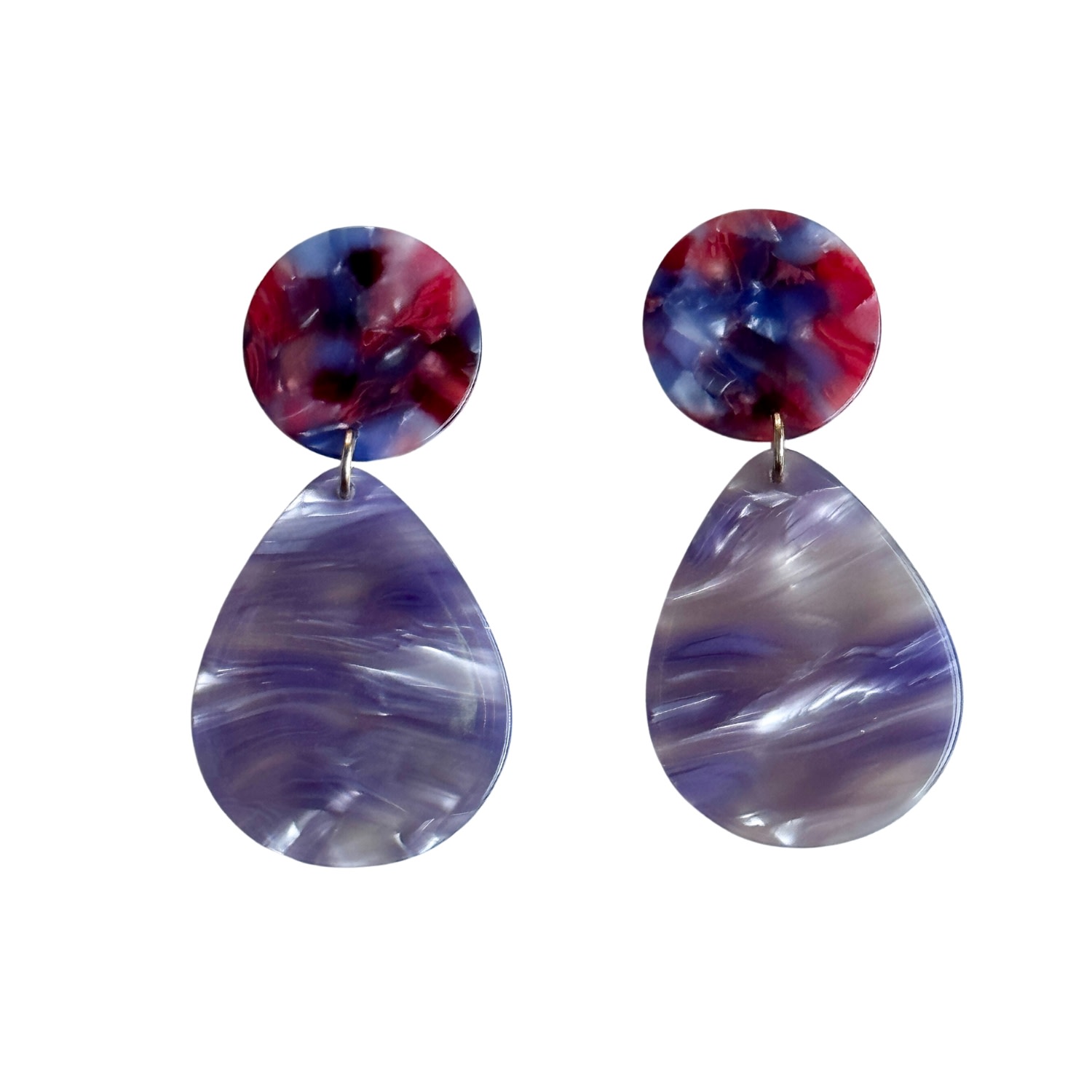 Women’s Pink / Purple / Red Teardrop Earrings In Cupids Beau Closet Rehab