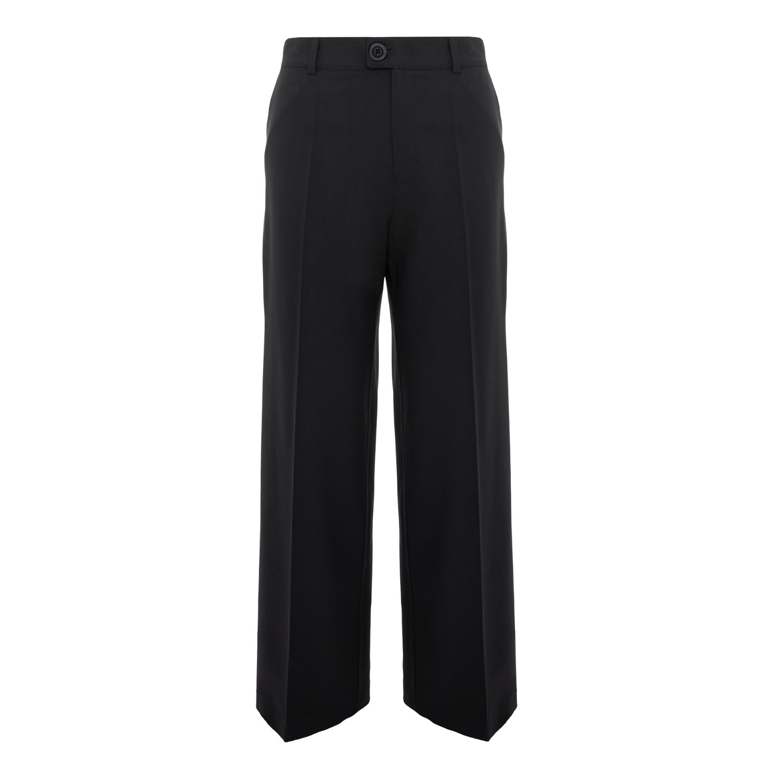 Women’s Amalfi Long Black Wool Pants Small Framboise