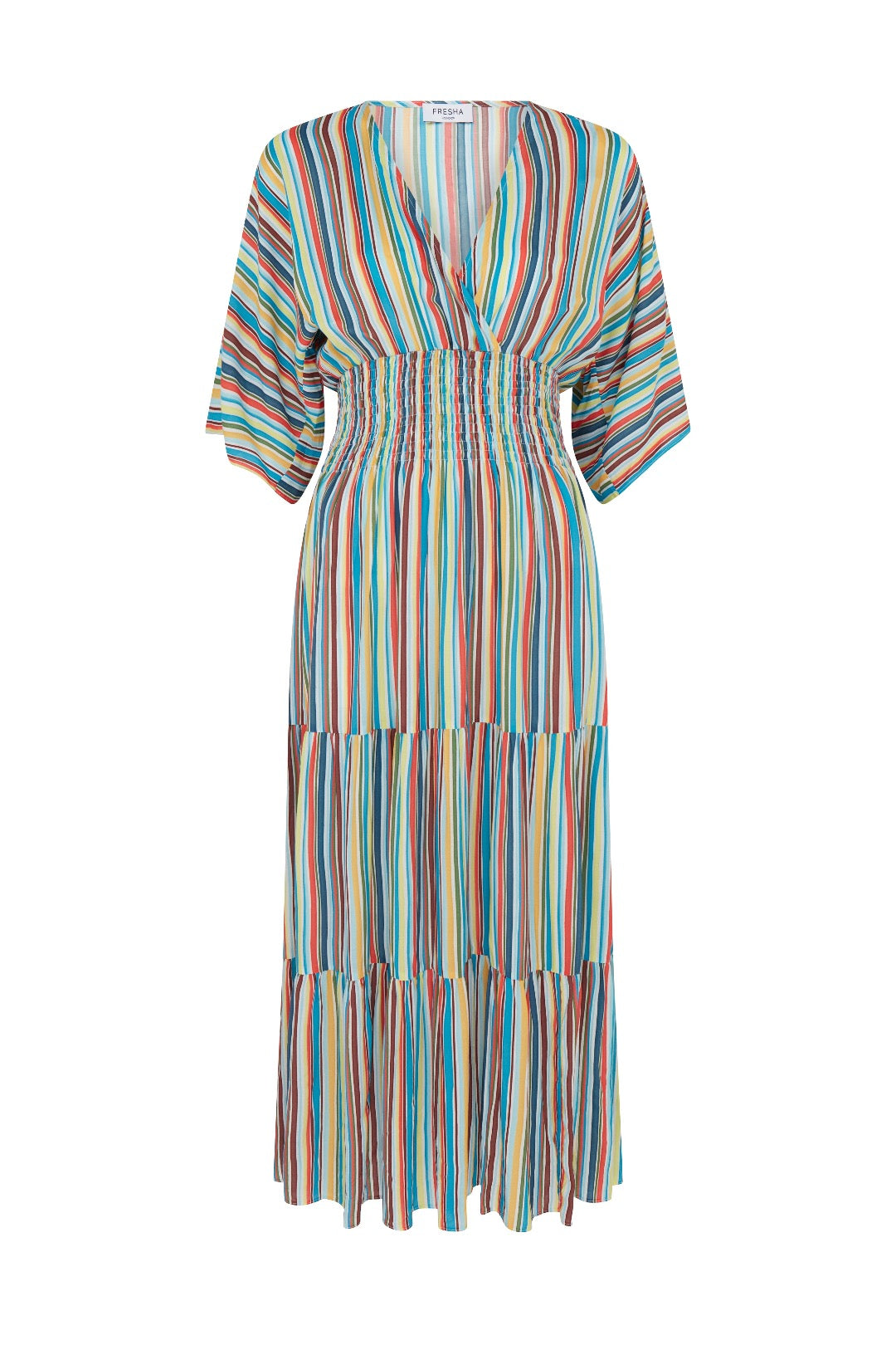 Women’s Blue / White Ingrid Dress Coastal Stripes Xxs Fresha London