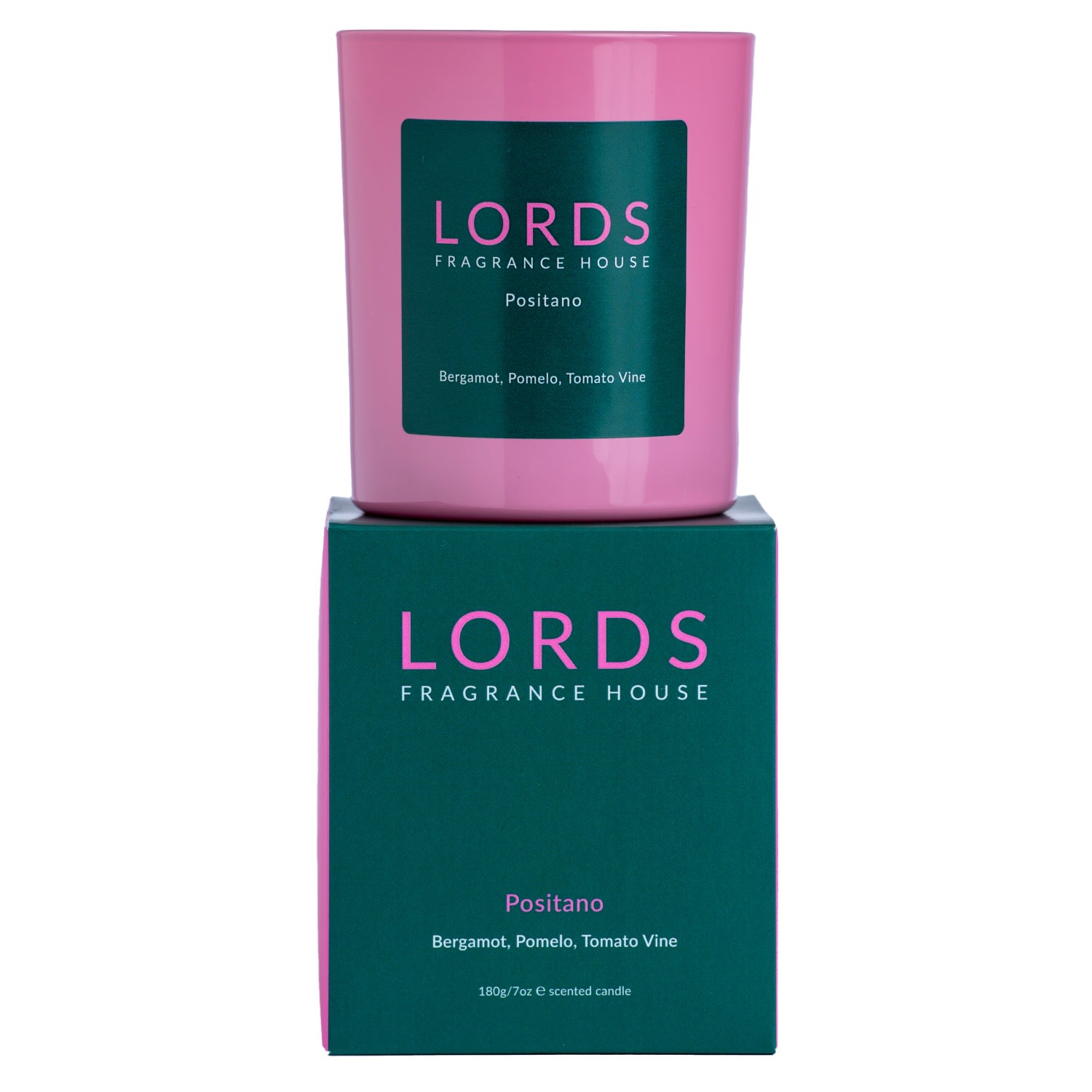 Green / Pink / Purple Positano Candle Lords Fragrance House