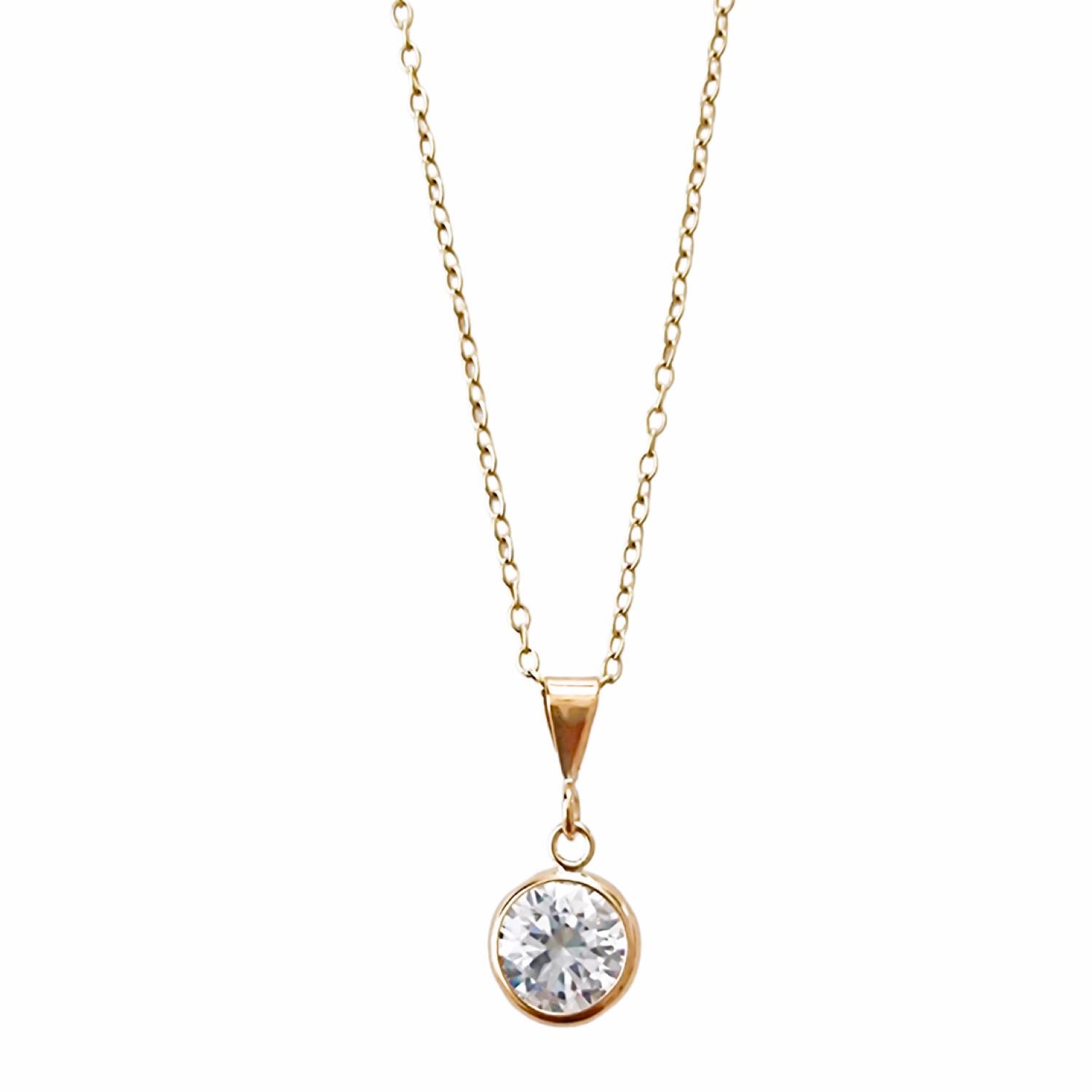 Women’s Gina Gold Pendant Necklace Lavanya Jewellery Gb