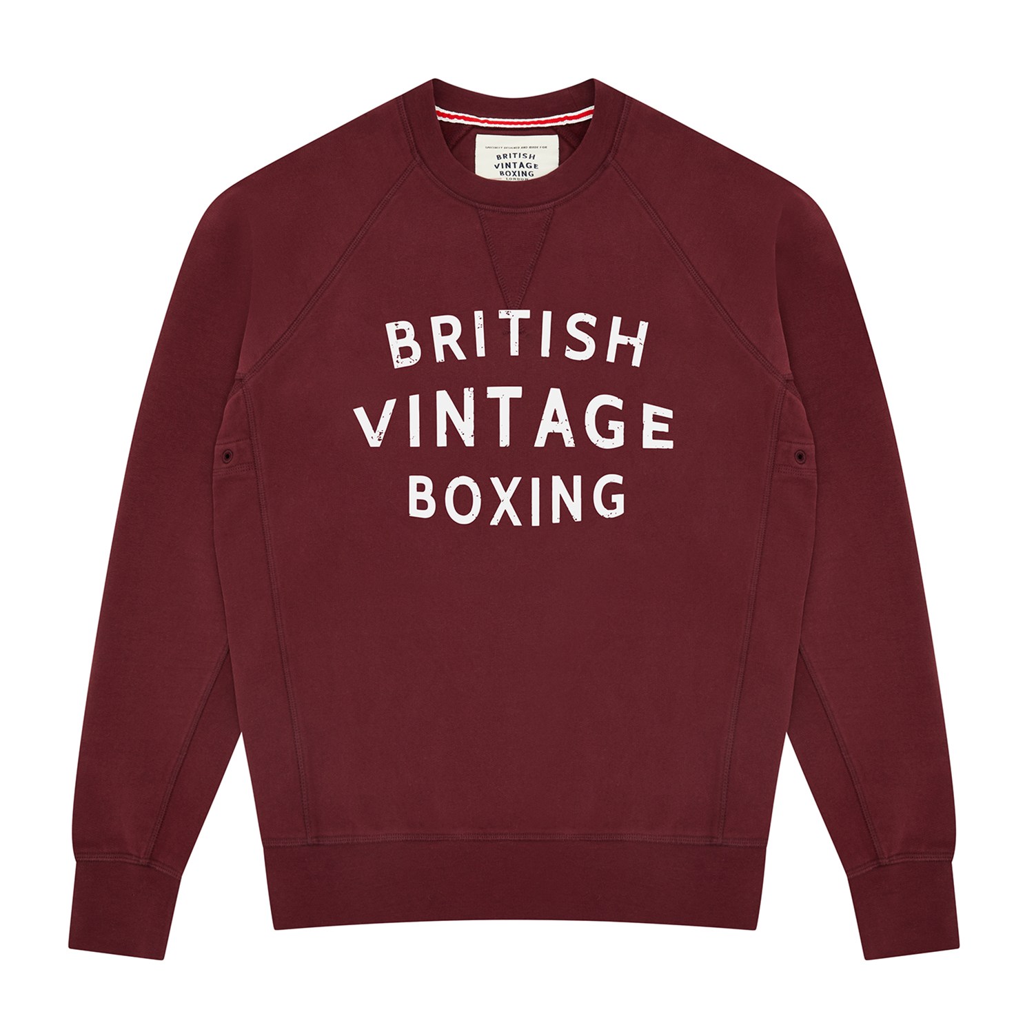 Red Bombardier Large Graphic Crewneck Sweatshirt Small British Vintage Boxing