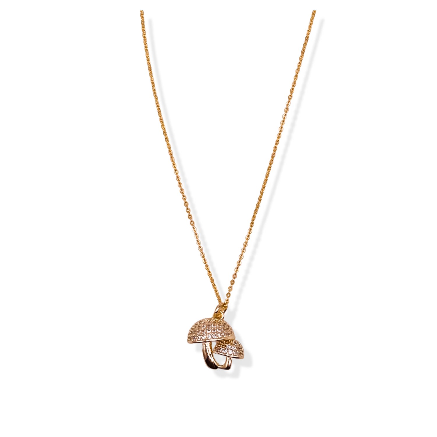 Women’s Golden Mushrooms Charm Necklace Daniela Janette