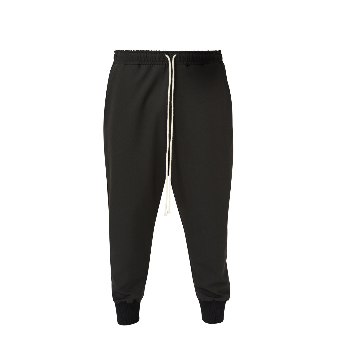 Men’s Stitch Detail Black Cropped Trousers Small Lia Aram