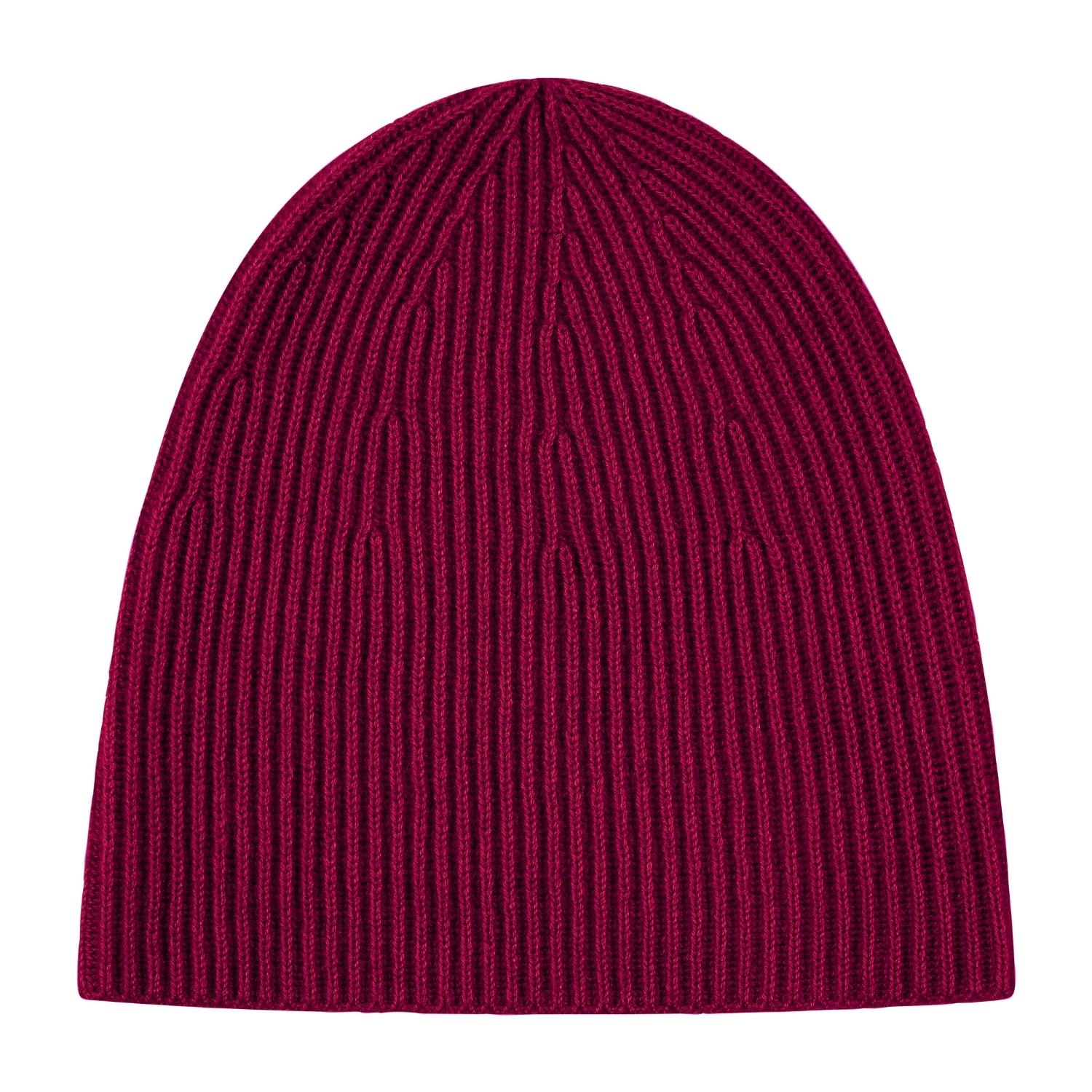 Women’s Cashmere Beanie Hat In Barolo Red One Size Loop Cashmere