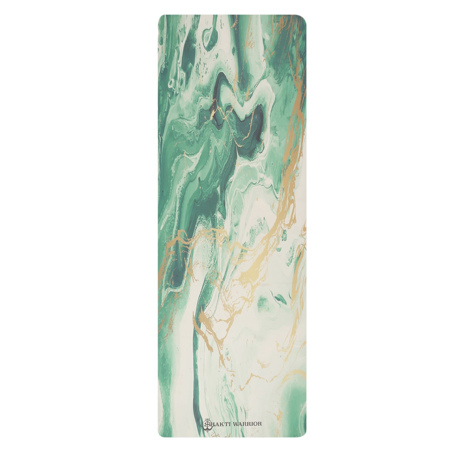 Women’s Green Recycled Pu Yoga Mat - Anahata One Size Shakti Warrior