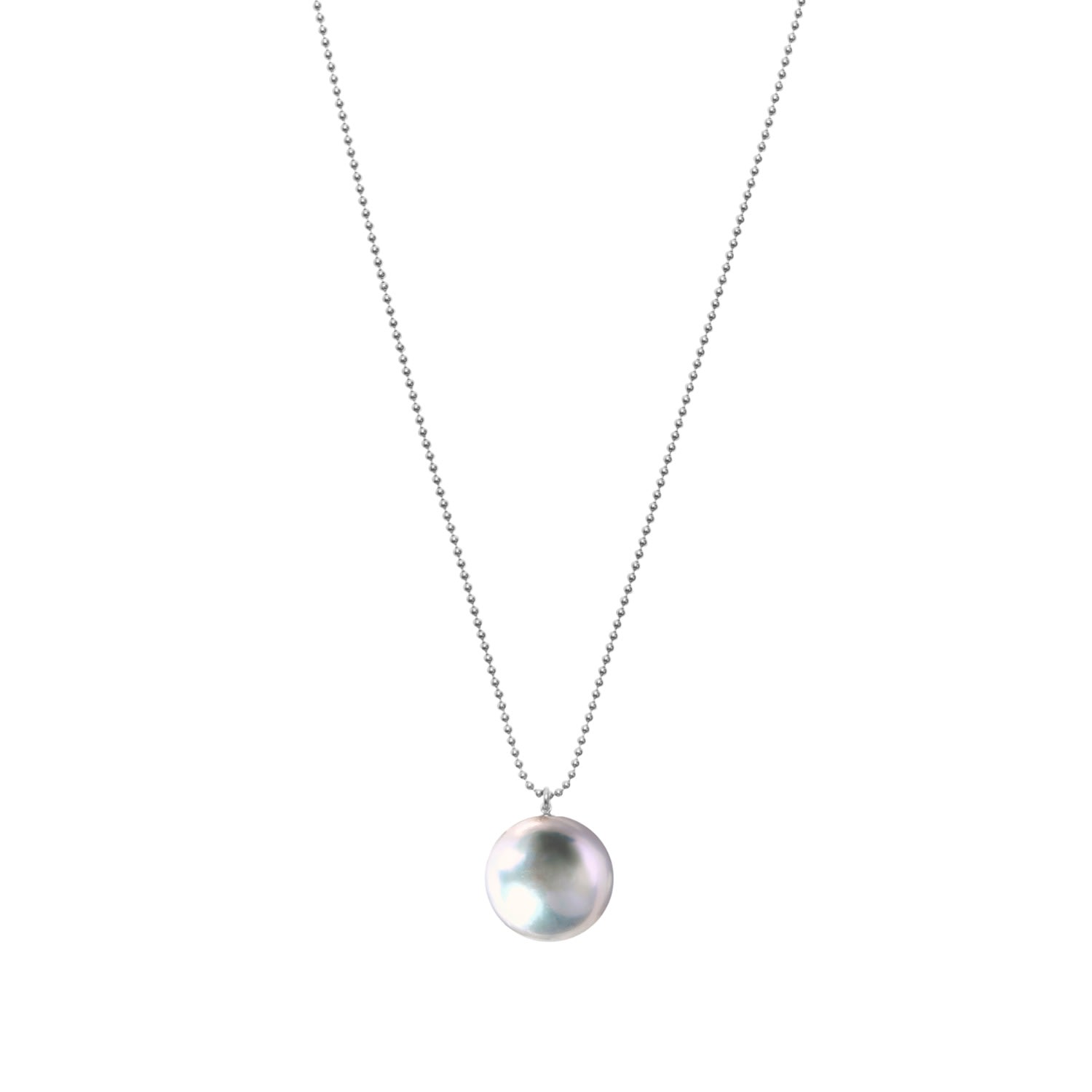 Women’s Silver / Grey Orbis Grey Pearl Pendant Necklace - Silver Ora Pearls