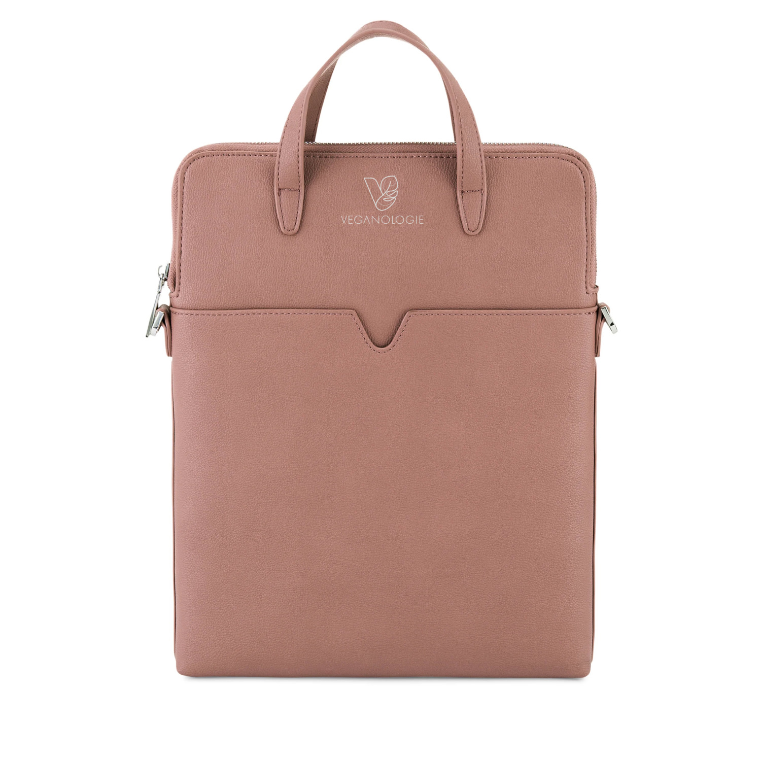 Rose Gold Jupiter Laptop Bag - L - Blush Large Veganologie