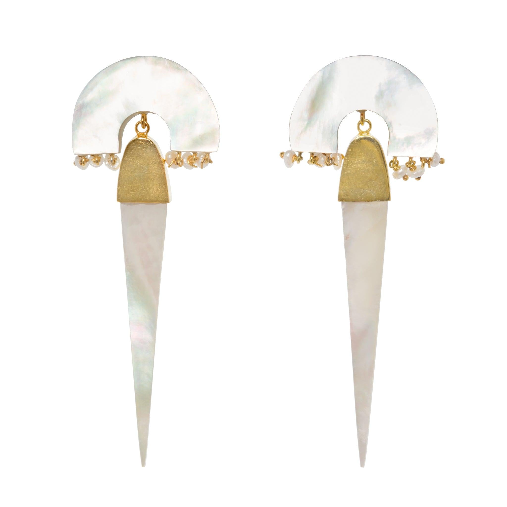 Women’s White / Gold Myla Ivory Freya Rose