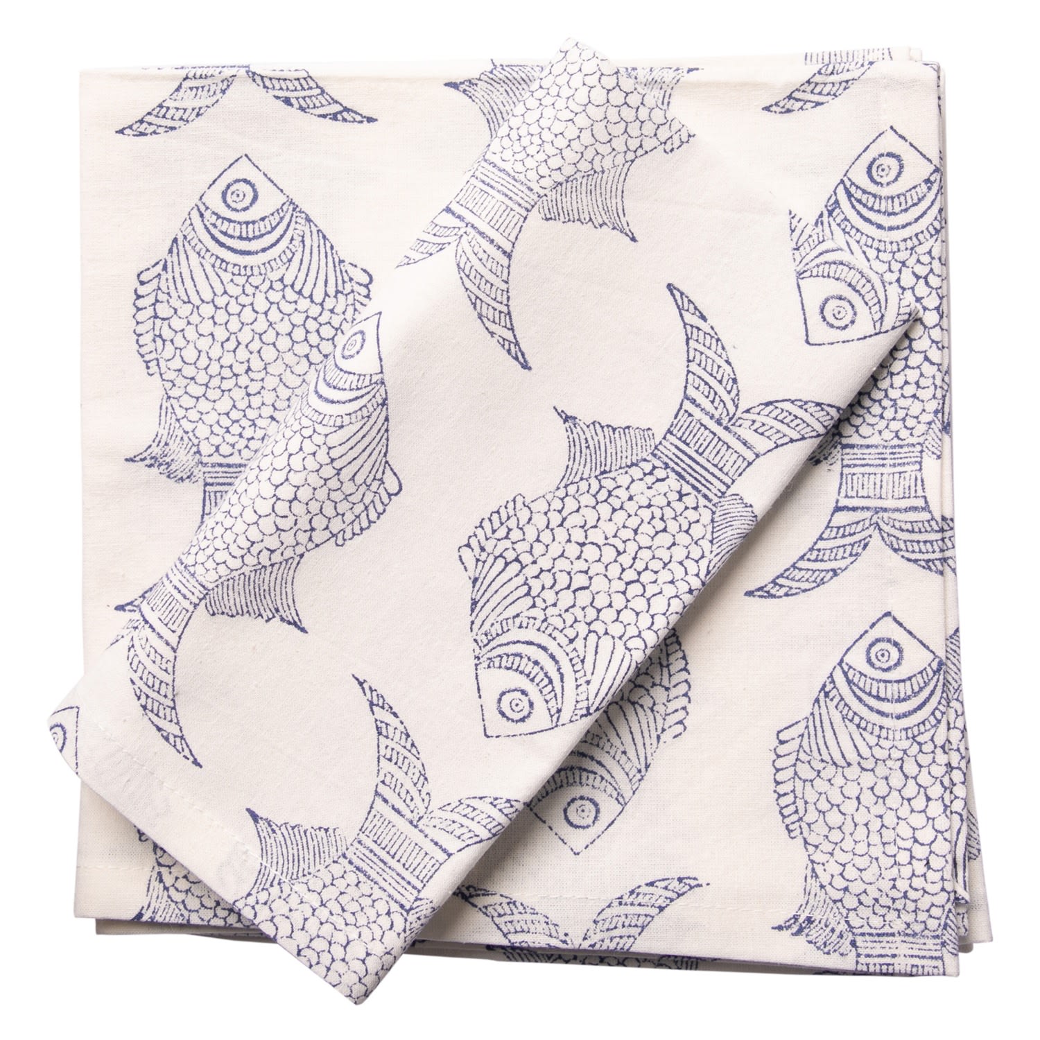 Fishy Napkin Set Blues One Size Mandalay Designs