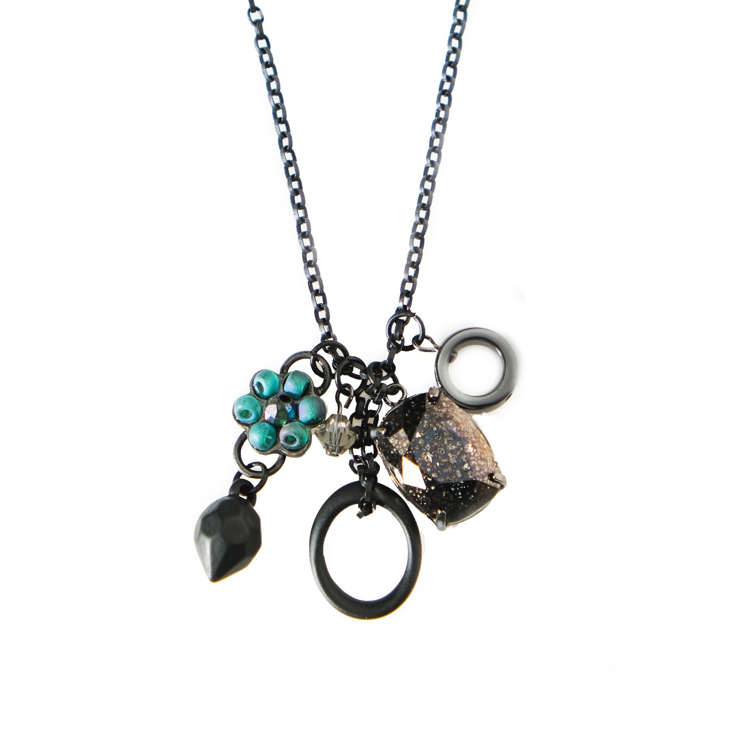 Women’s Green / Black Another Story Necklace Black And Green Nadia Minkoff