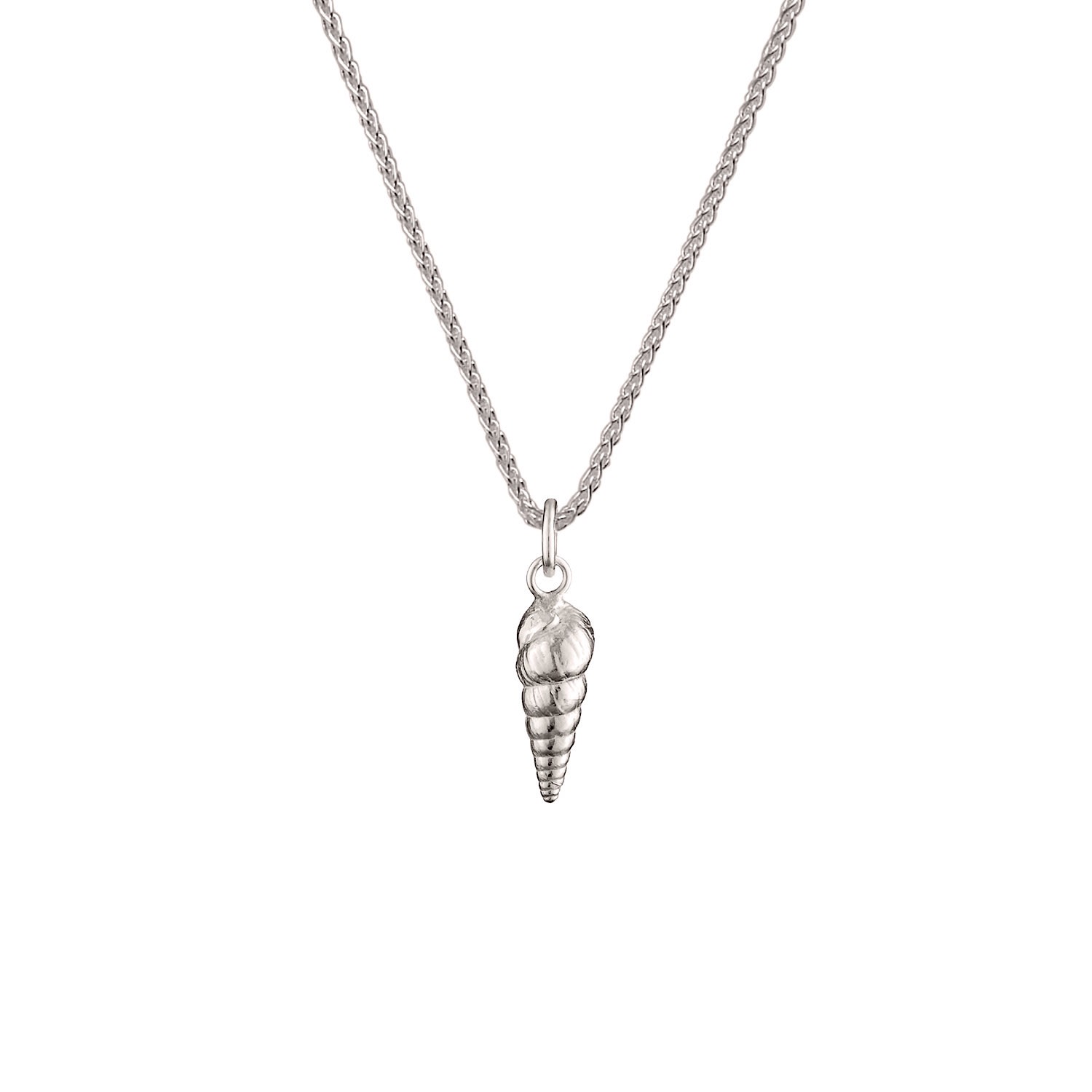 Women’s Auger Shell Charm Necklace - Silver Wild & Fine Jewellery